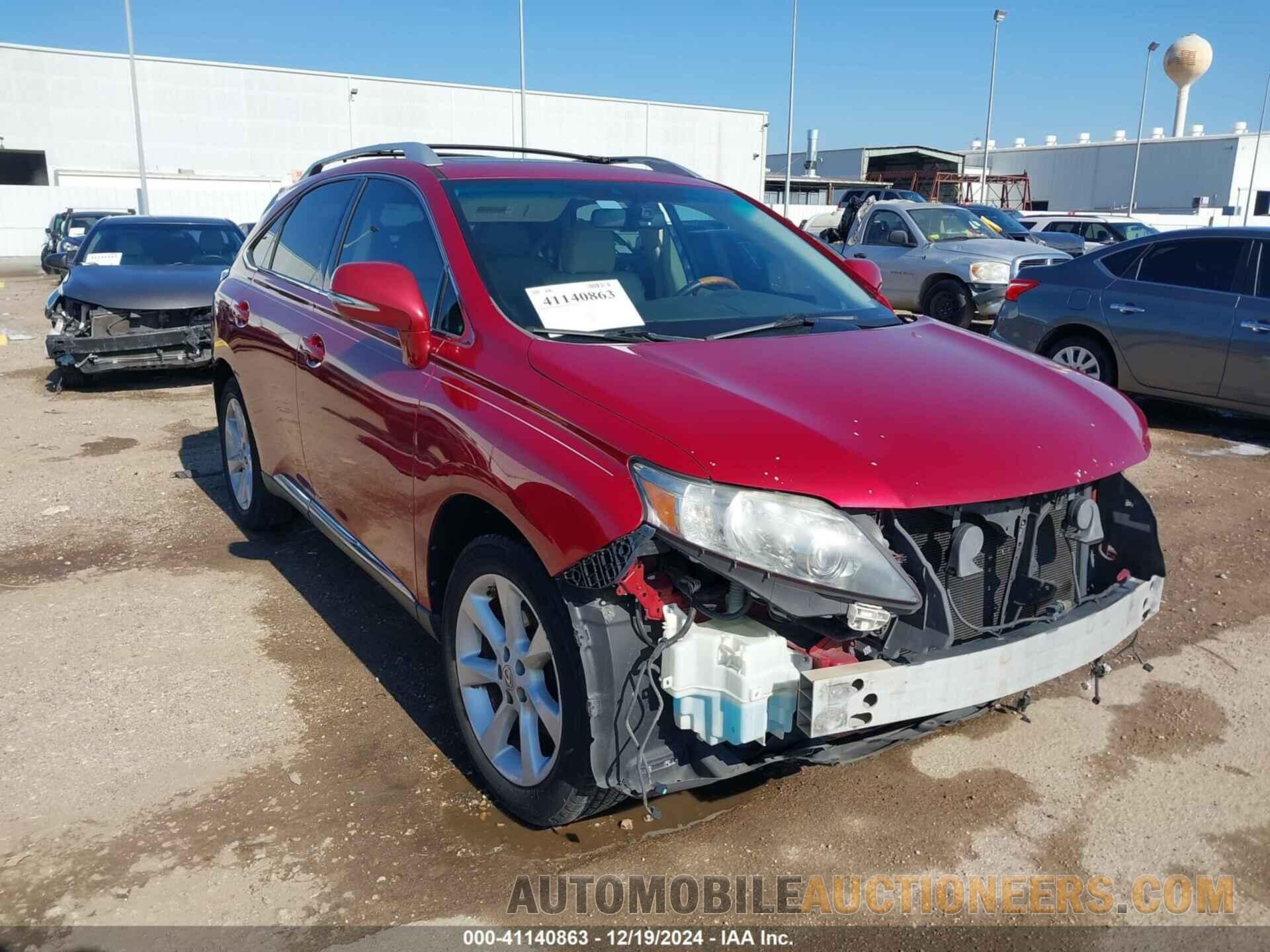 2T2ZK1BA1CC081805 LEXUS RX 350 2012