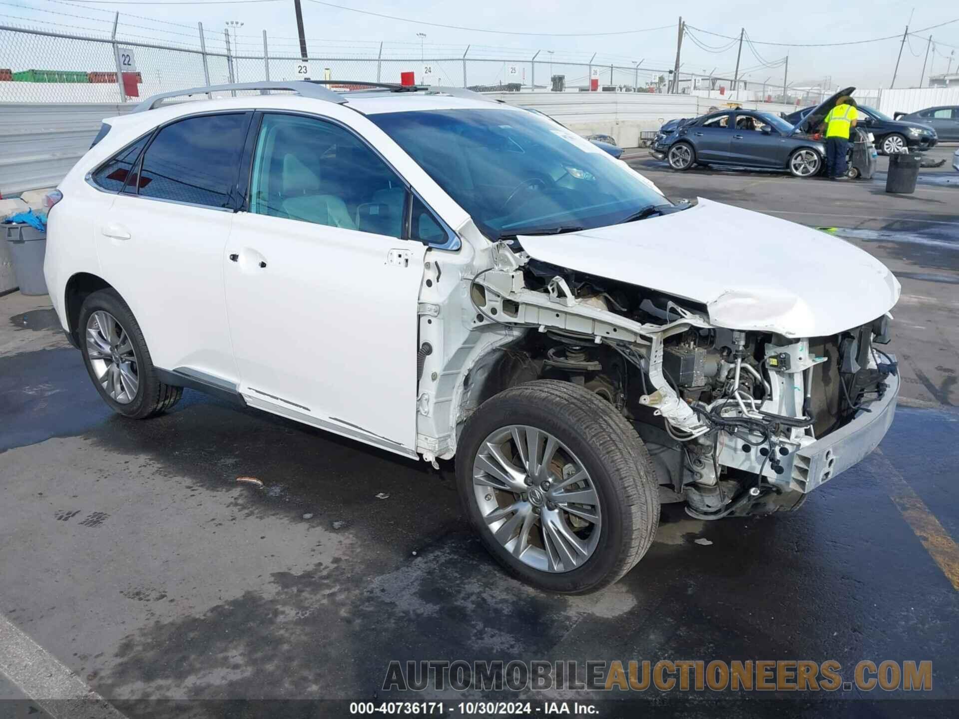 2T2ZK1BA2DC113498 LEXUS RX 350 2013