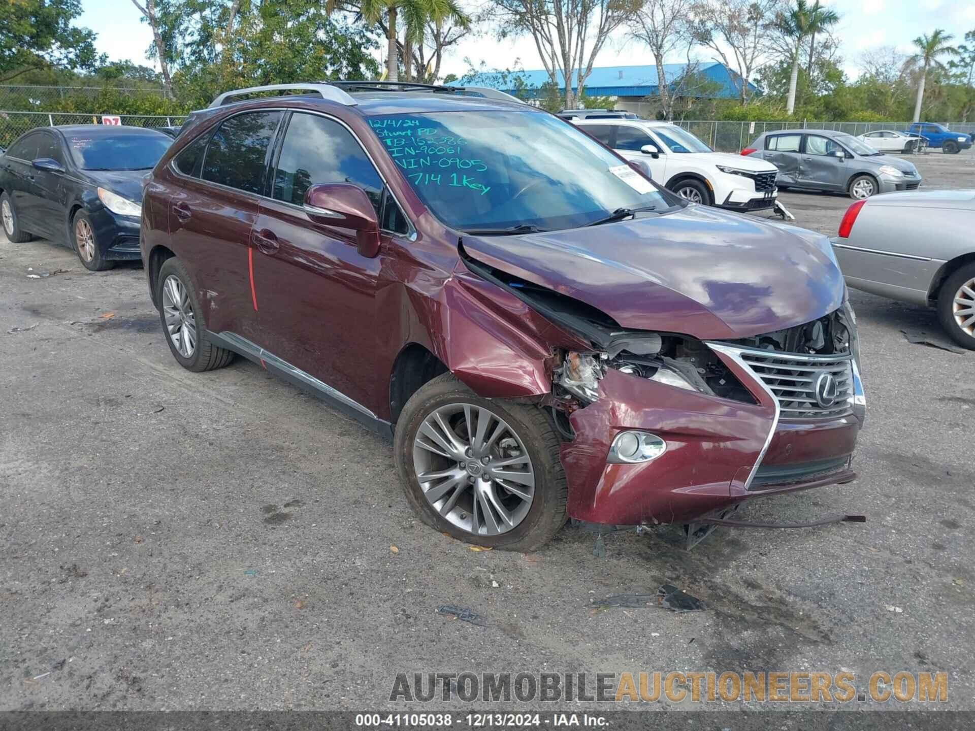 2T2ZK1BA2DC120905 LEXUS RX 350 2013