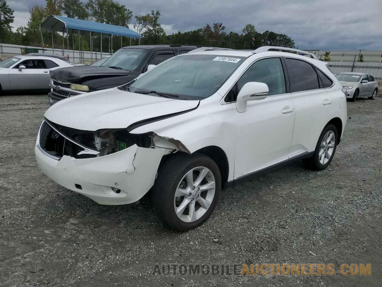 2T2ZK1BA3CC078730 LEXUS RX350 2012