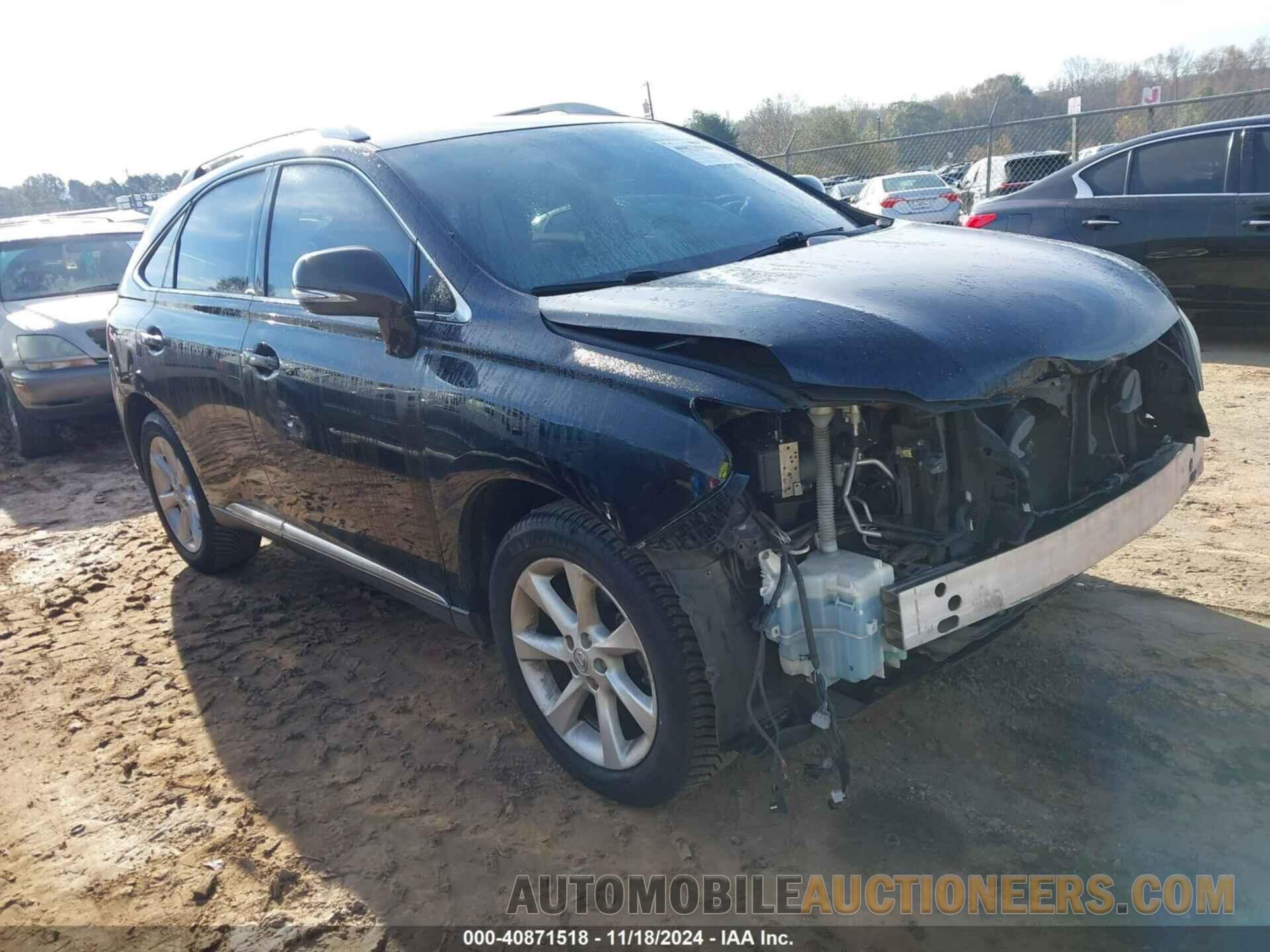 2T2ZK1BA3CC082924 LEXUS RX 350 2012