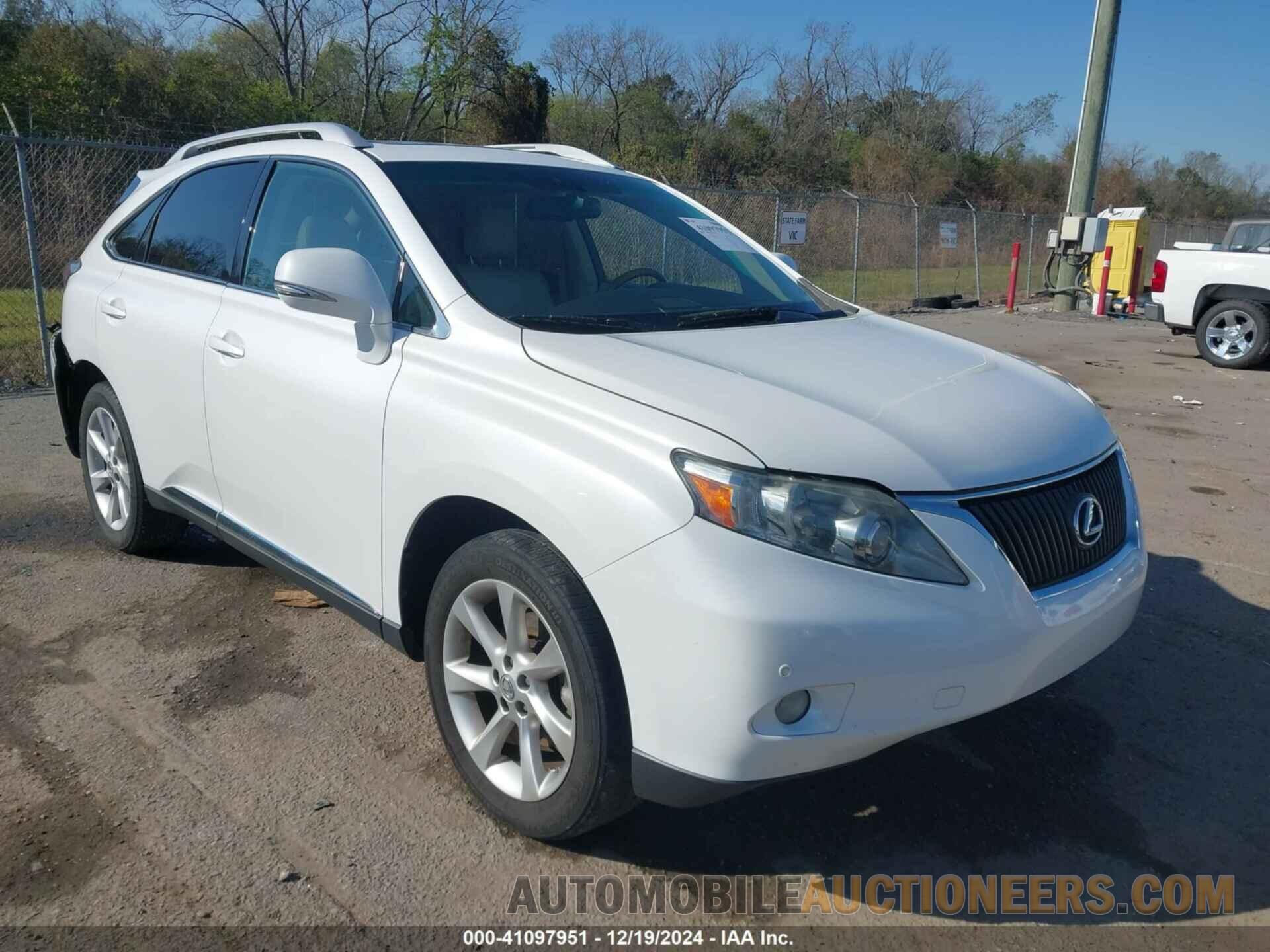 2T2ZK1BA5BC045629 LEXUS RX 350 2011