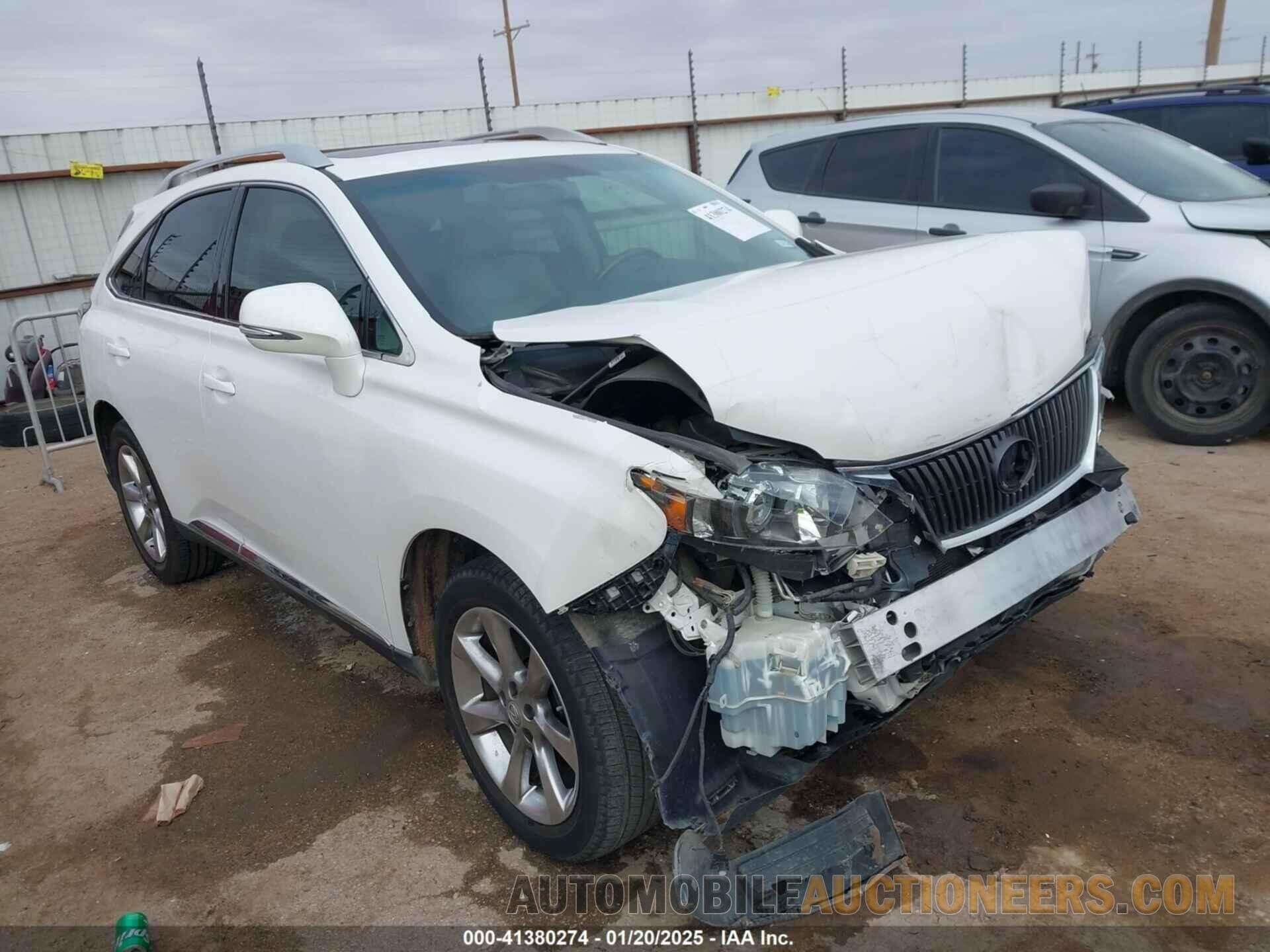 2T2ZK1BA5CC085727 LEXUS RX 350 2012