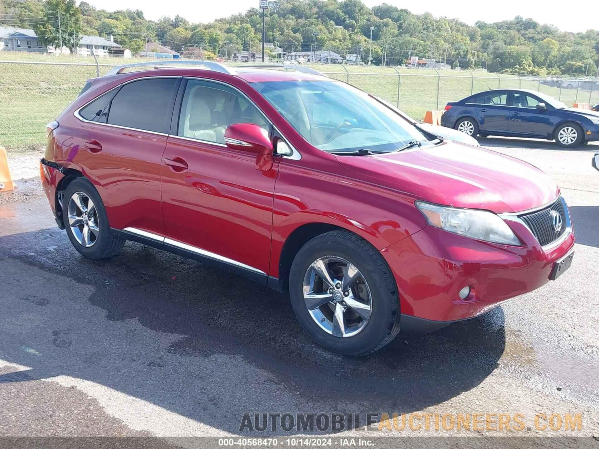 2T2ZK1BA6CC071416 LEXUS RX 350 2012