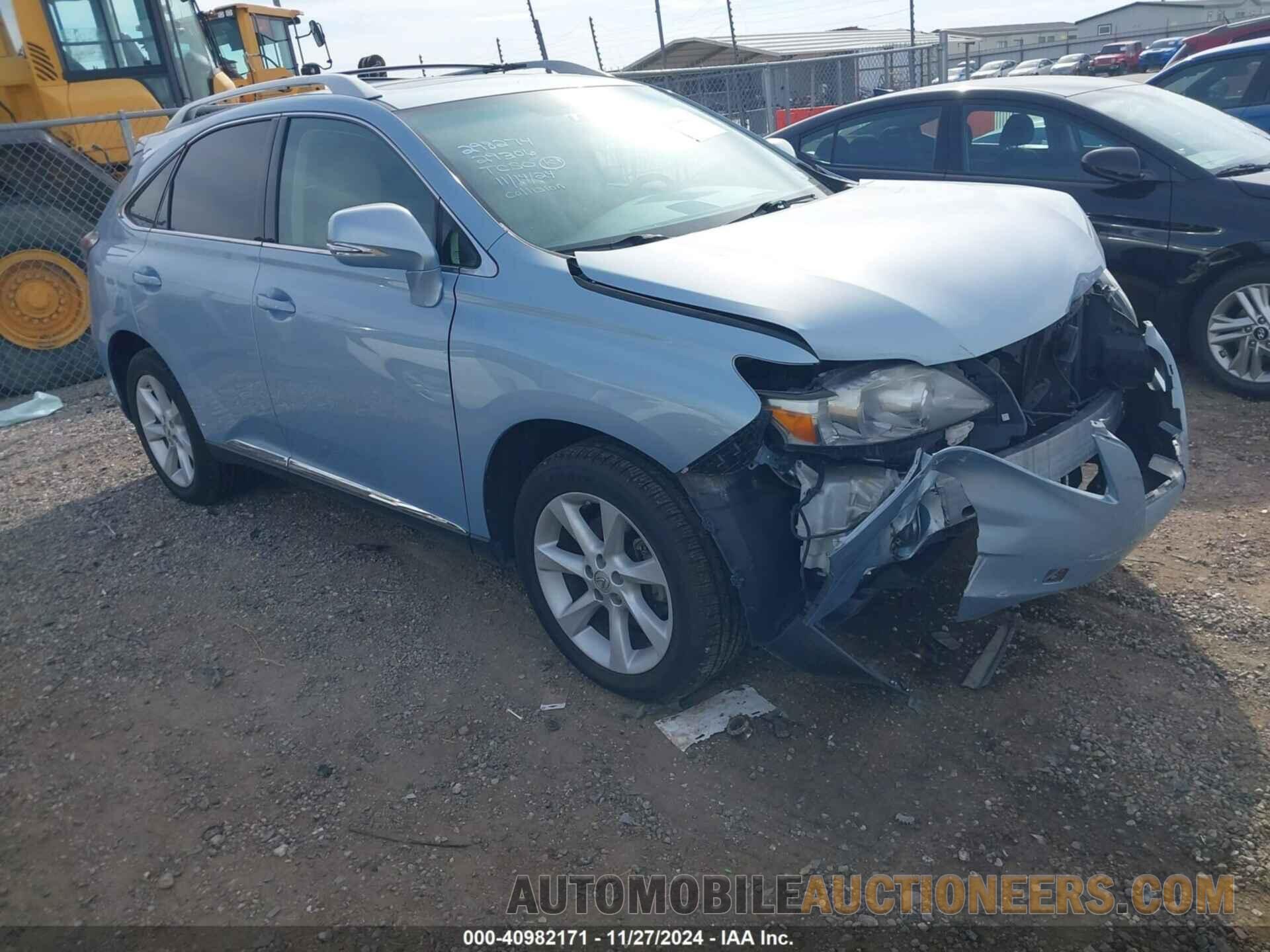 2T2ZK1BA6CC072680 LEXUS RX 350 2012