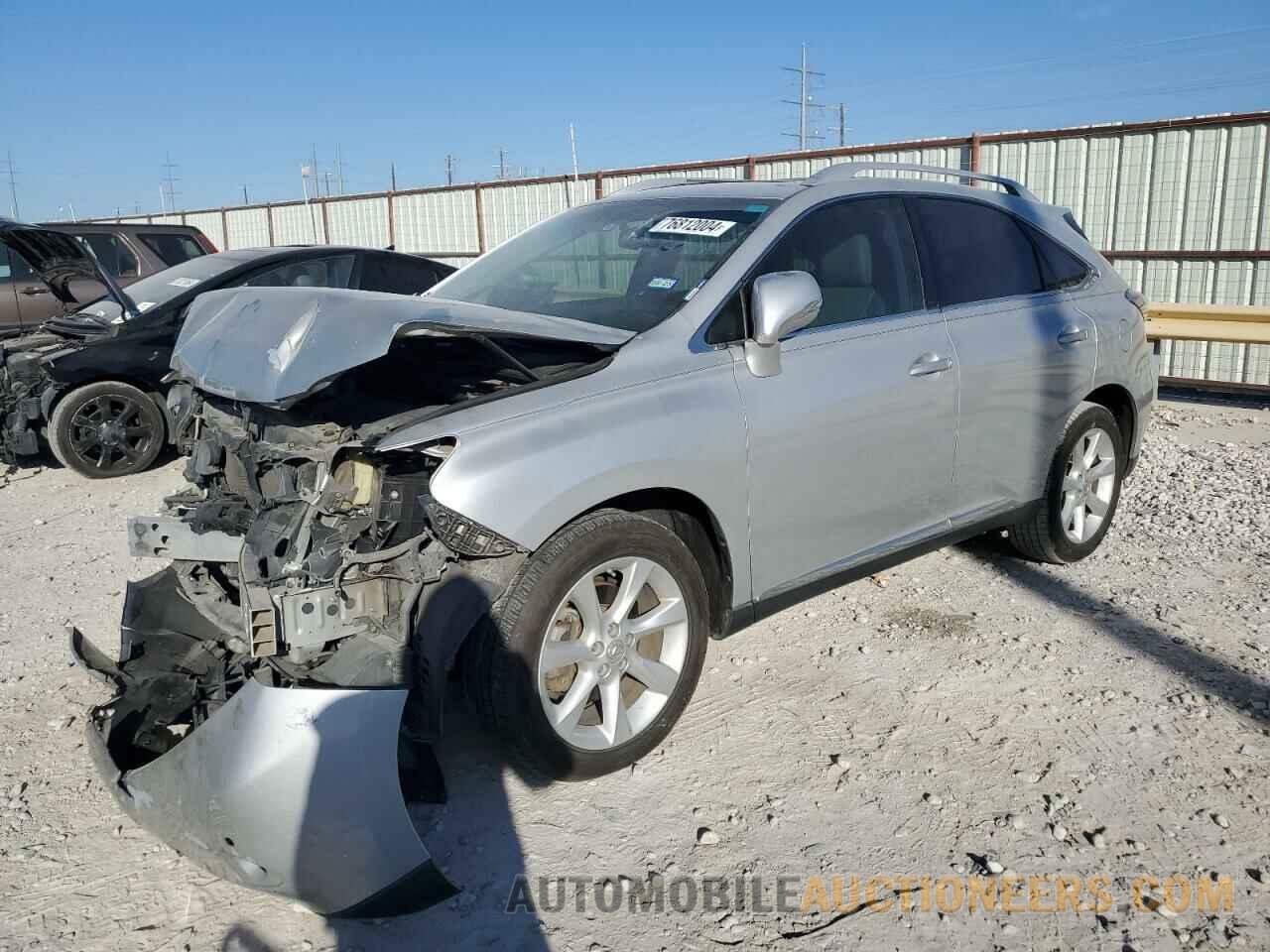 2T2ZK1BA6CC084859 LEXUS RX350 2012