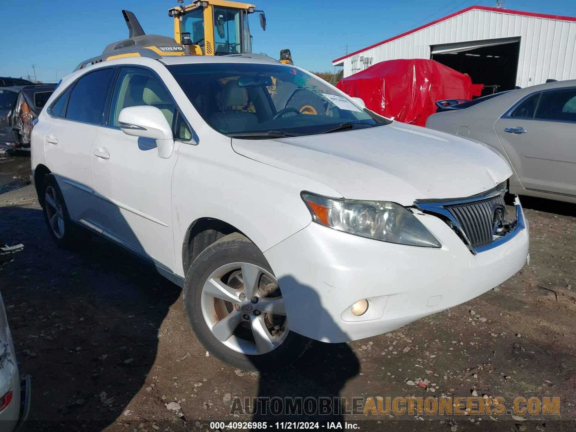 2T2ZK1BA7BC055630 LEXUS RX 350 2011