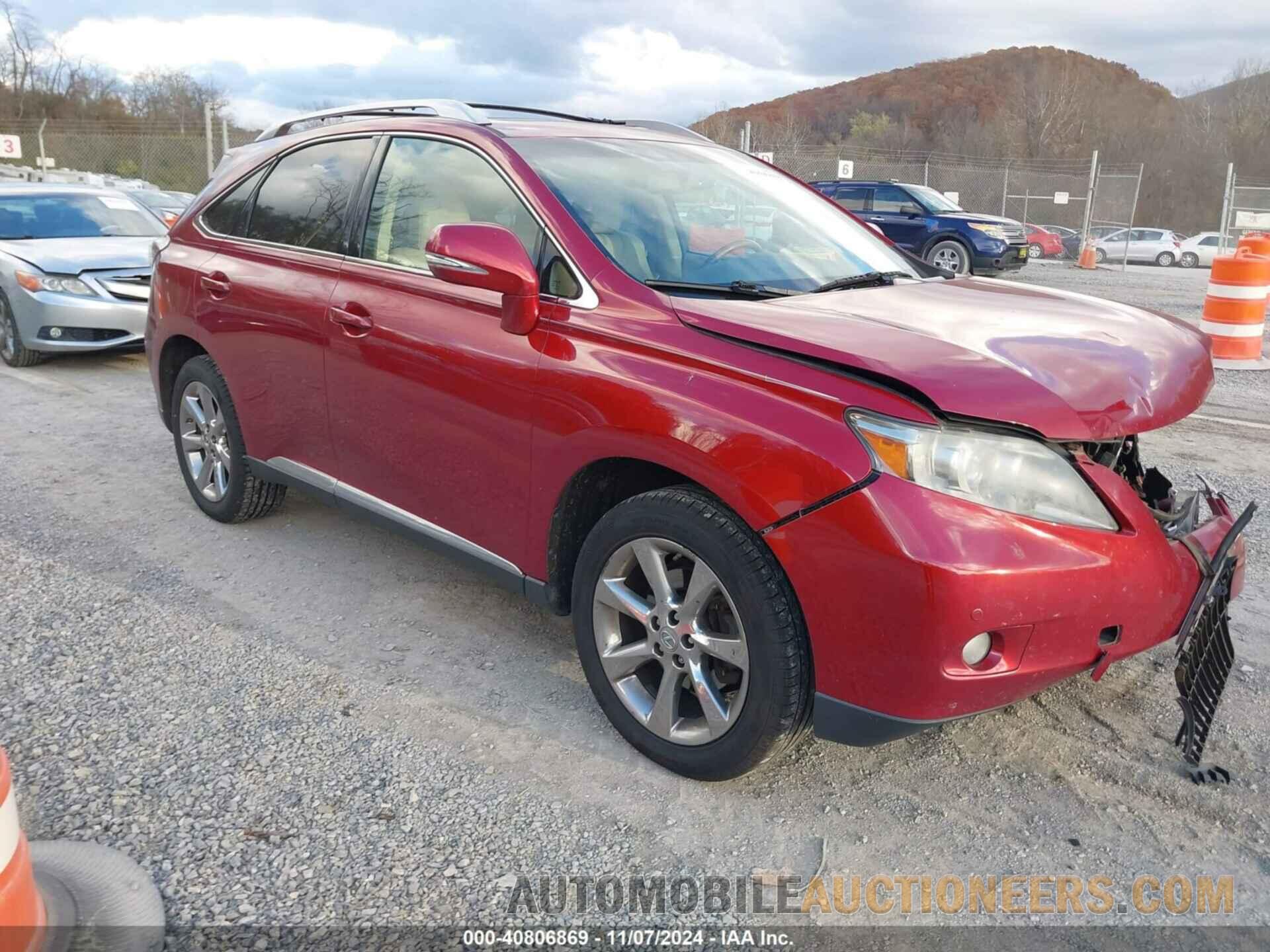 2T2ZK1BA7CC069996 LEXUS RX 350 2012