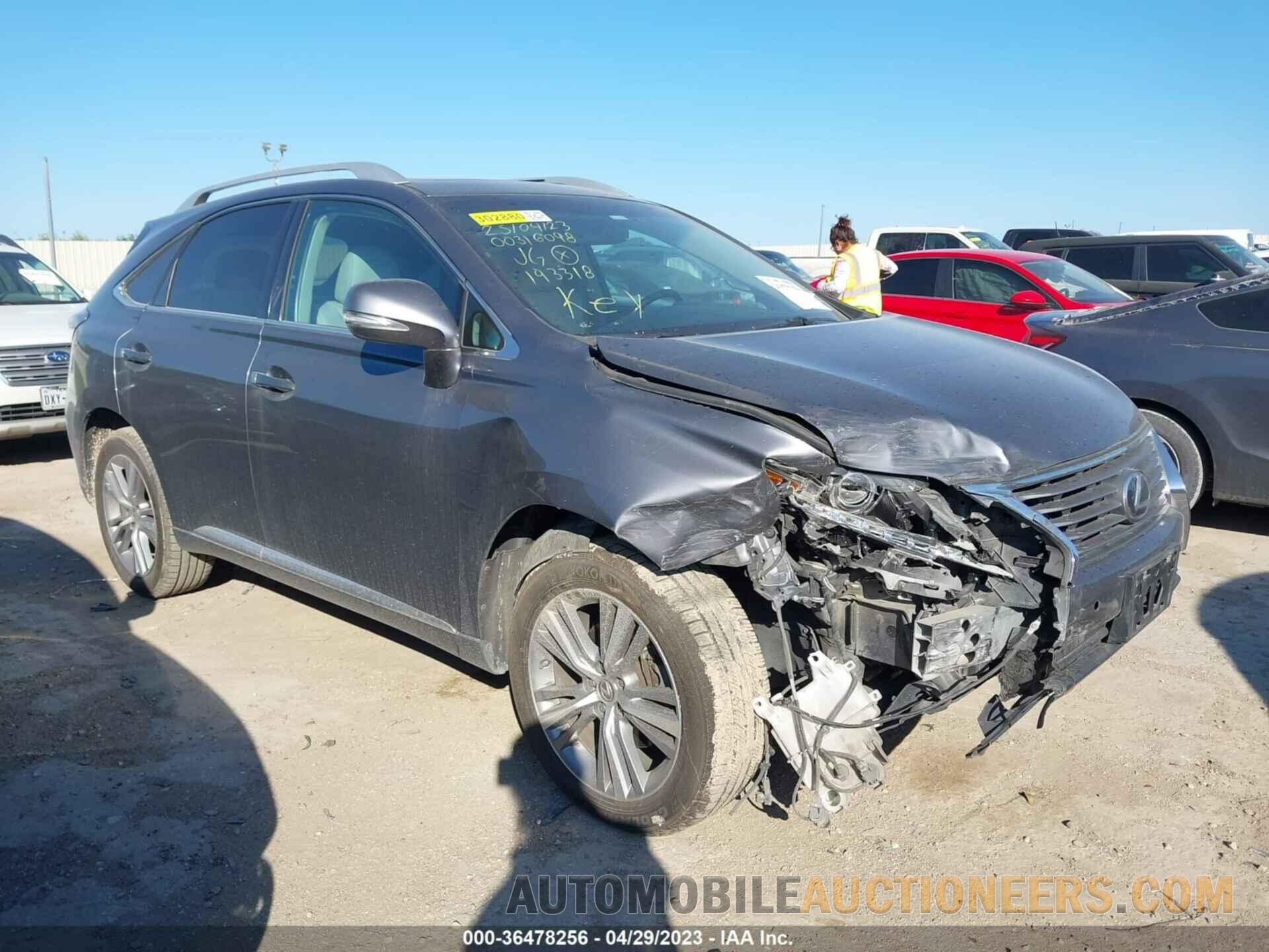 2T2ZK1BA7FC193318 LEXUS RX 350 2015