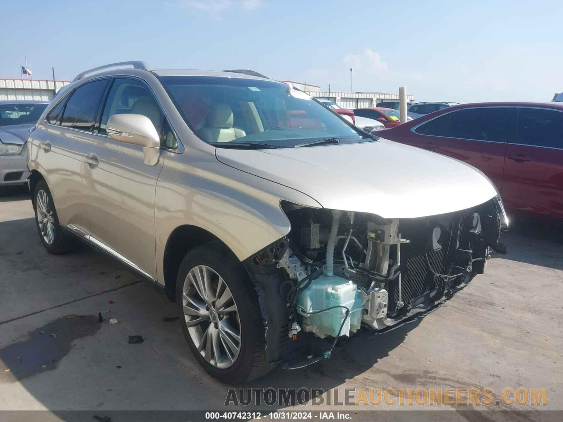 2T2ZK1BA8DC103865 LEXUS RX 350 2013