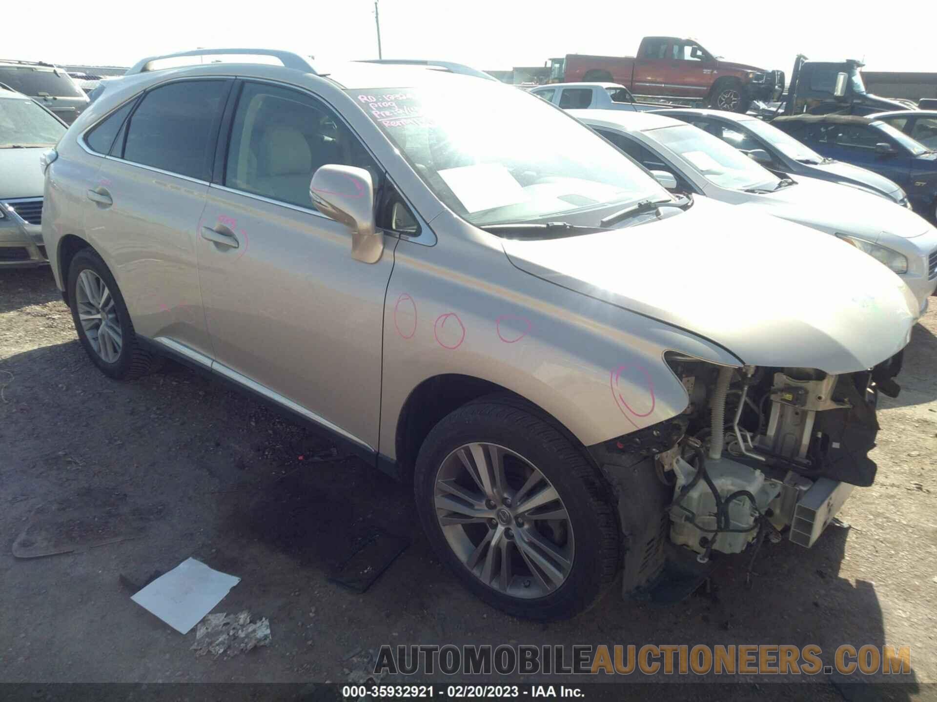 2T2ZK1BA8FC174261 LEXUS RX 350 2015