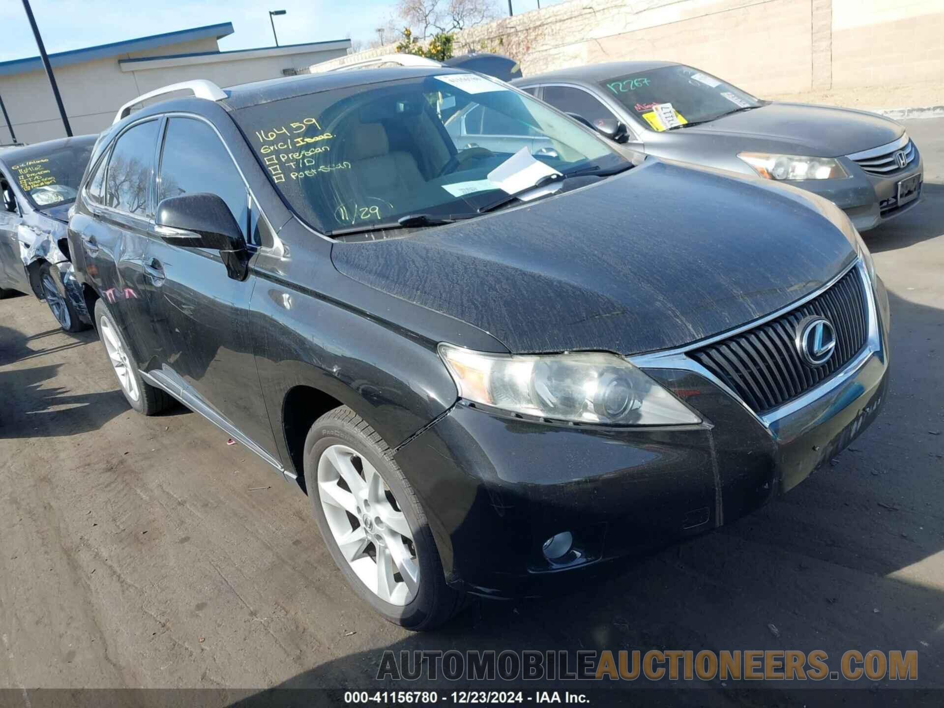 2T2ZK1BA9CC084743 LEXUS RX 350 2012