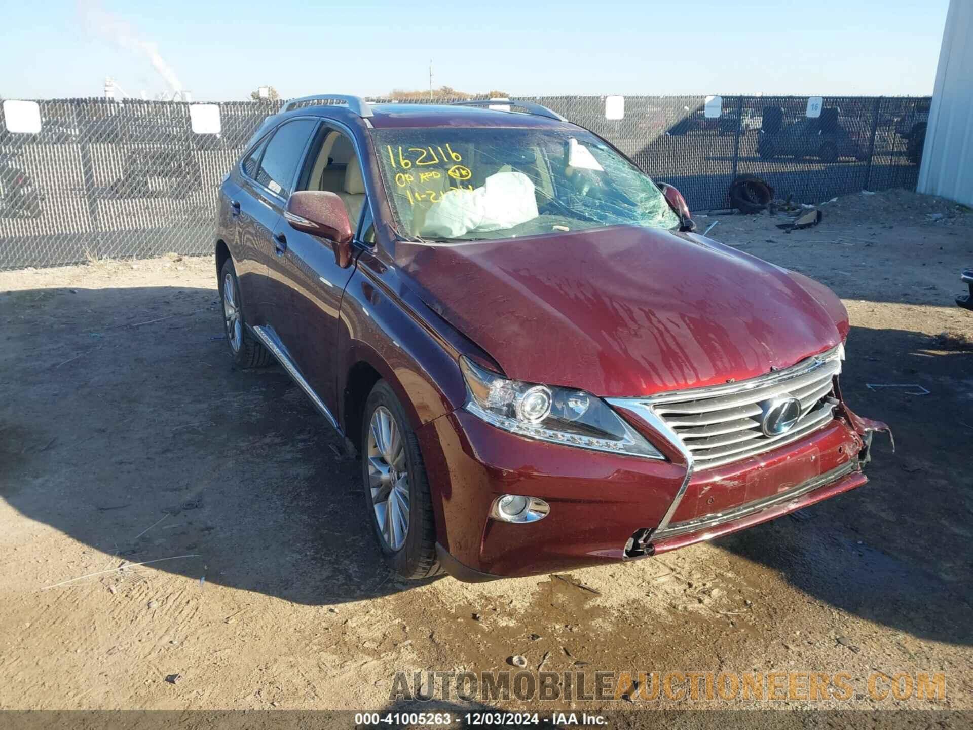 2T2ZK1BA9DC110484 LEXUS RX 350 2013