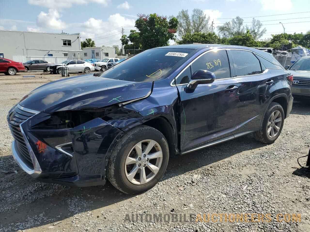 2T2ZZMCA1HC085890 LEXUS RX350 2017