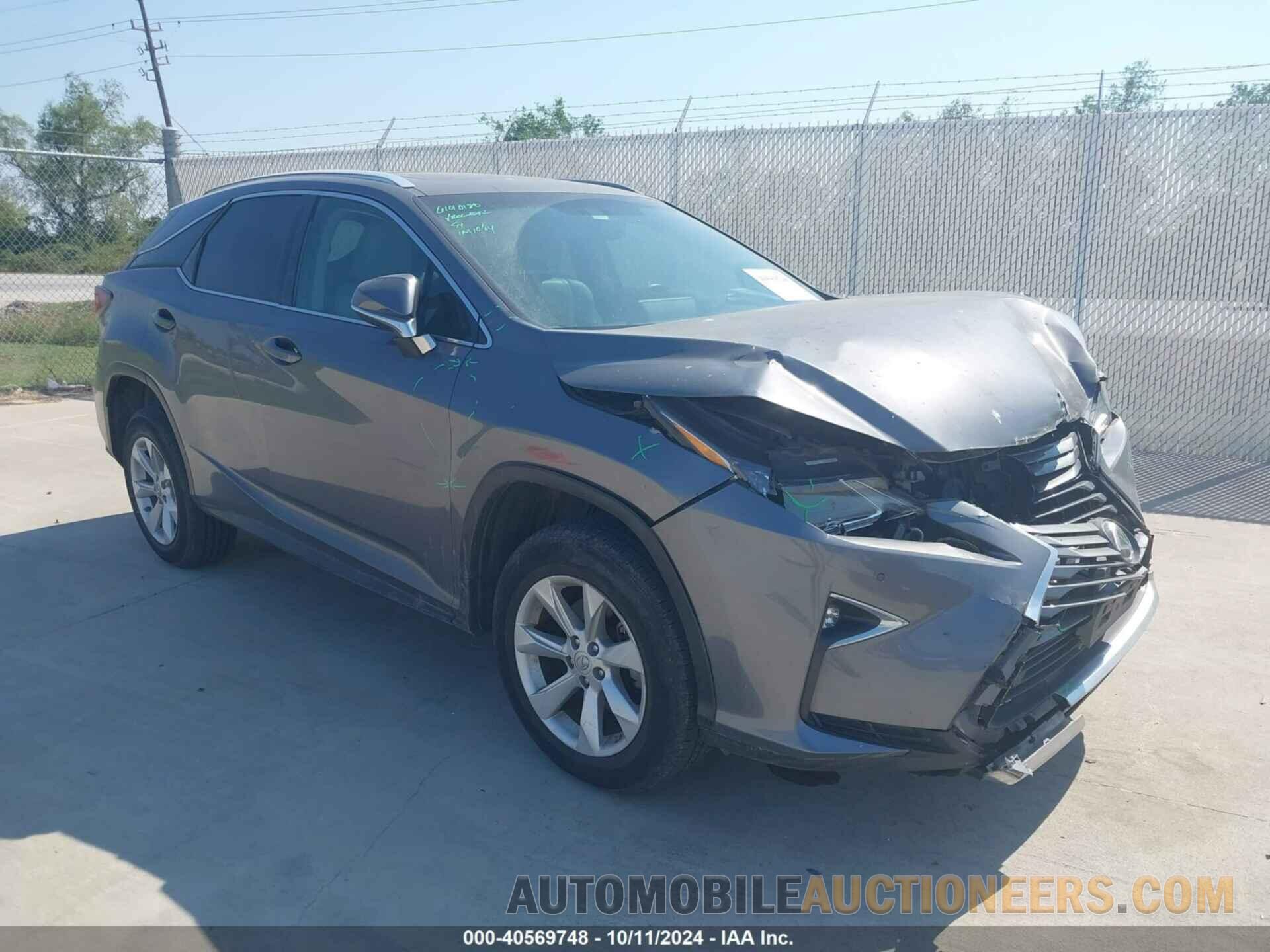 2T2ZZMCA7GC019004 LEXUS RX 350 2016