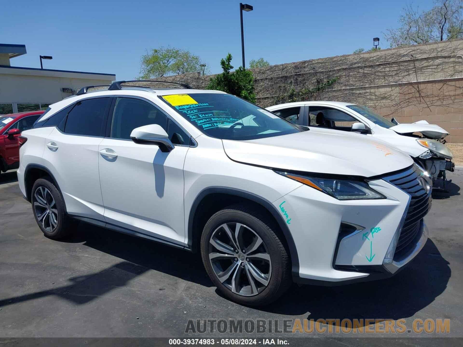 2T2ZZMCAXGC025637 LEXUS RX 350 2016