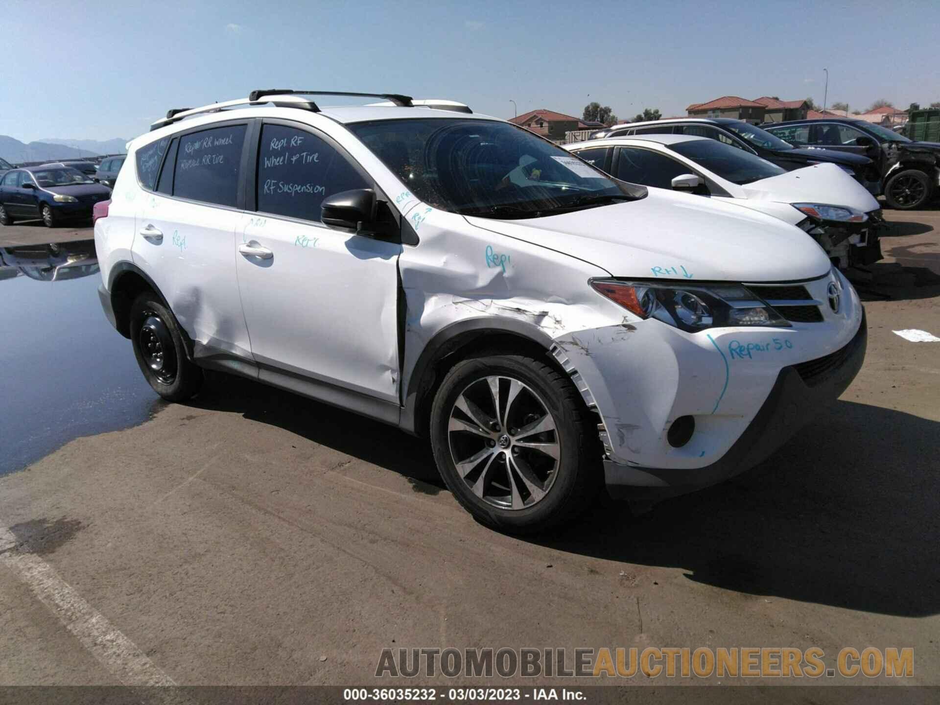 2T3BFREV0FW270009 TOYOTA RAV4 2015