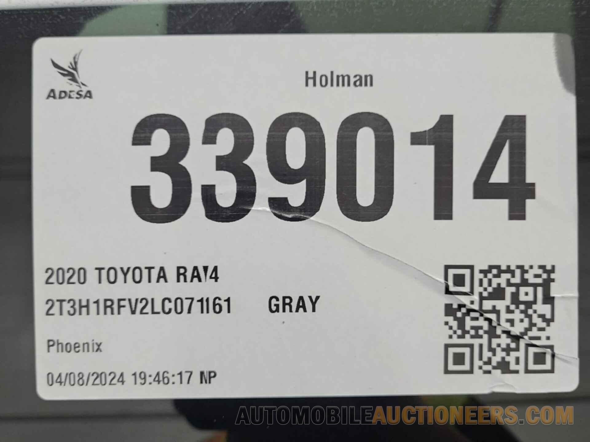 2T3H1RFV2LC071161 TOYOTA RAV4 2020