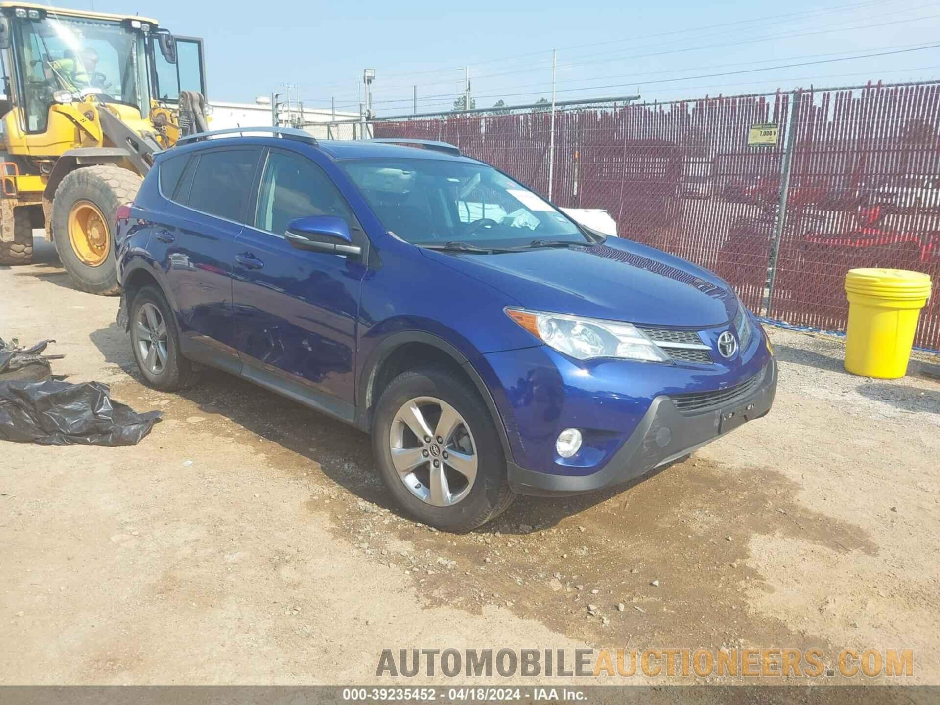 2T3WFREV4FW213782 TOYOTA RAV4 2015