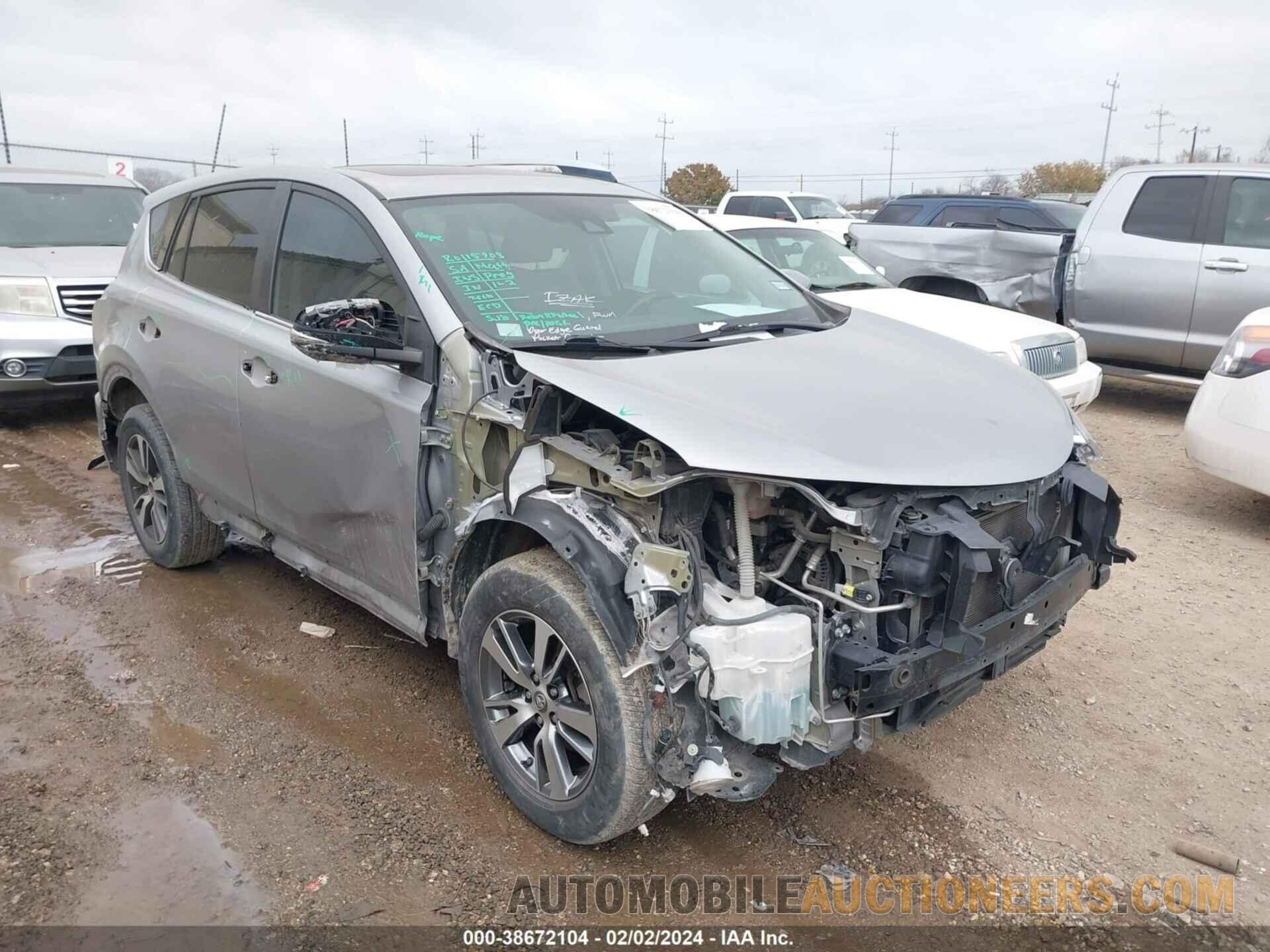 2T3WFREV6GW300875 TOYOTA RAV4 2016