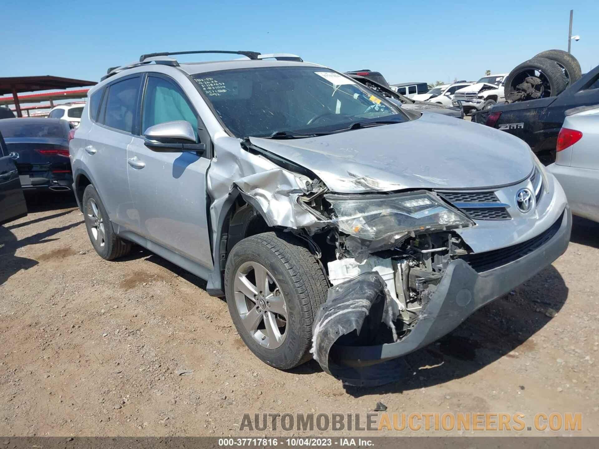 2T3WFREV9FW226284 TOYOTA RAV4 2015