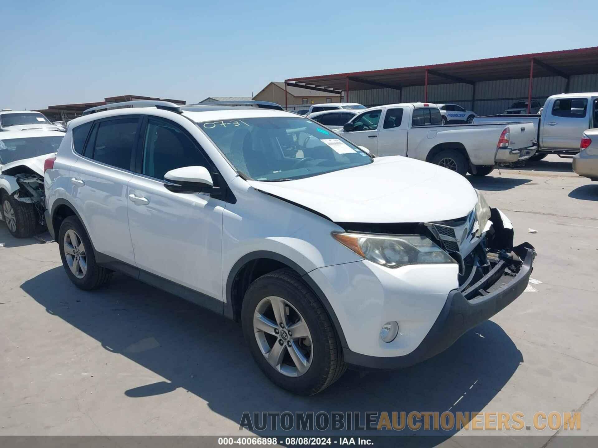 2T3WFREVXFW166144 TOYOTA RAV4 2015