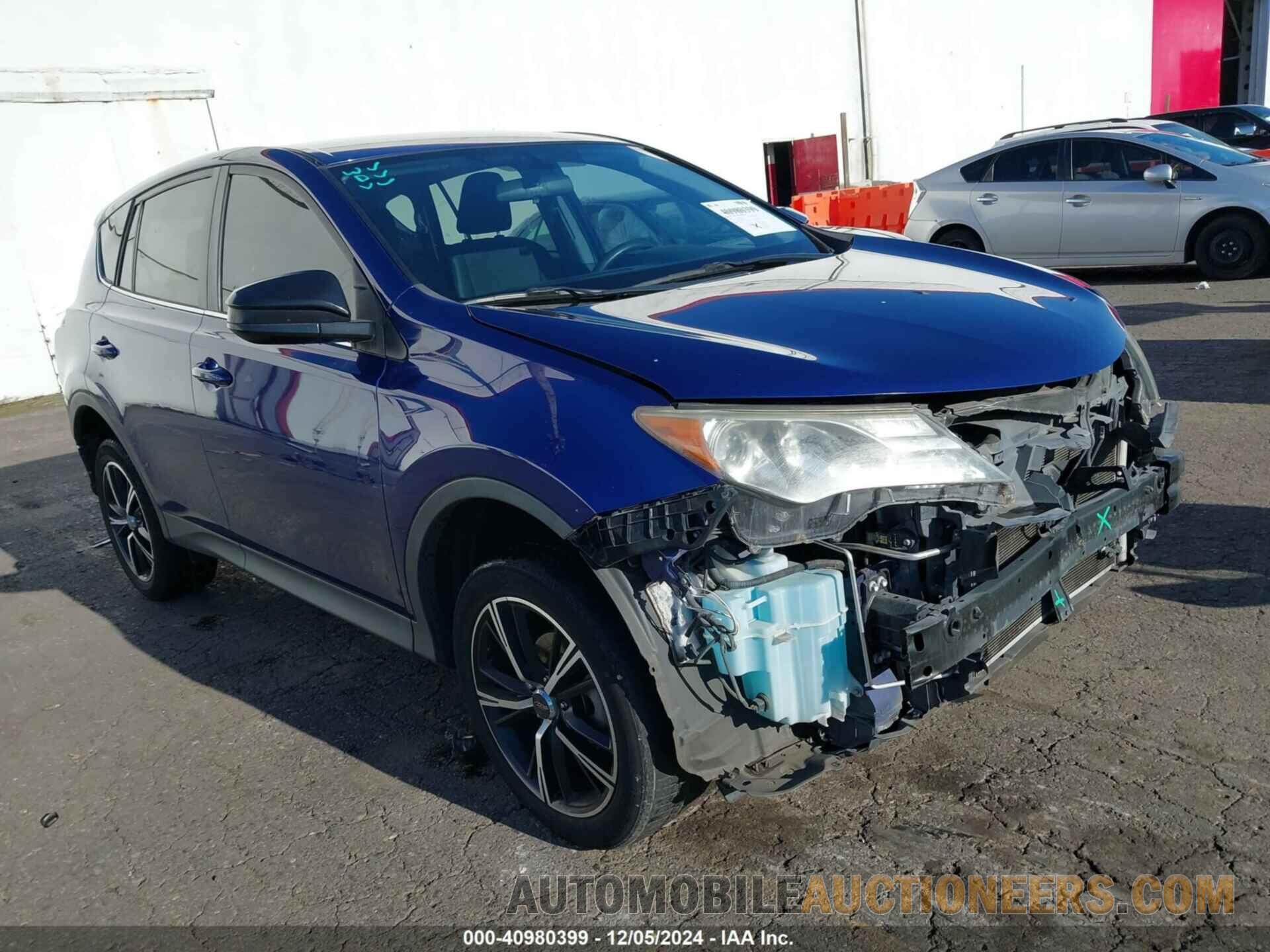 2T3ZFREVXFW189470 TOYOTA RAV4 2015