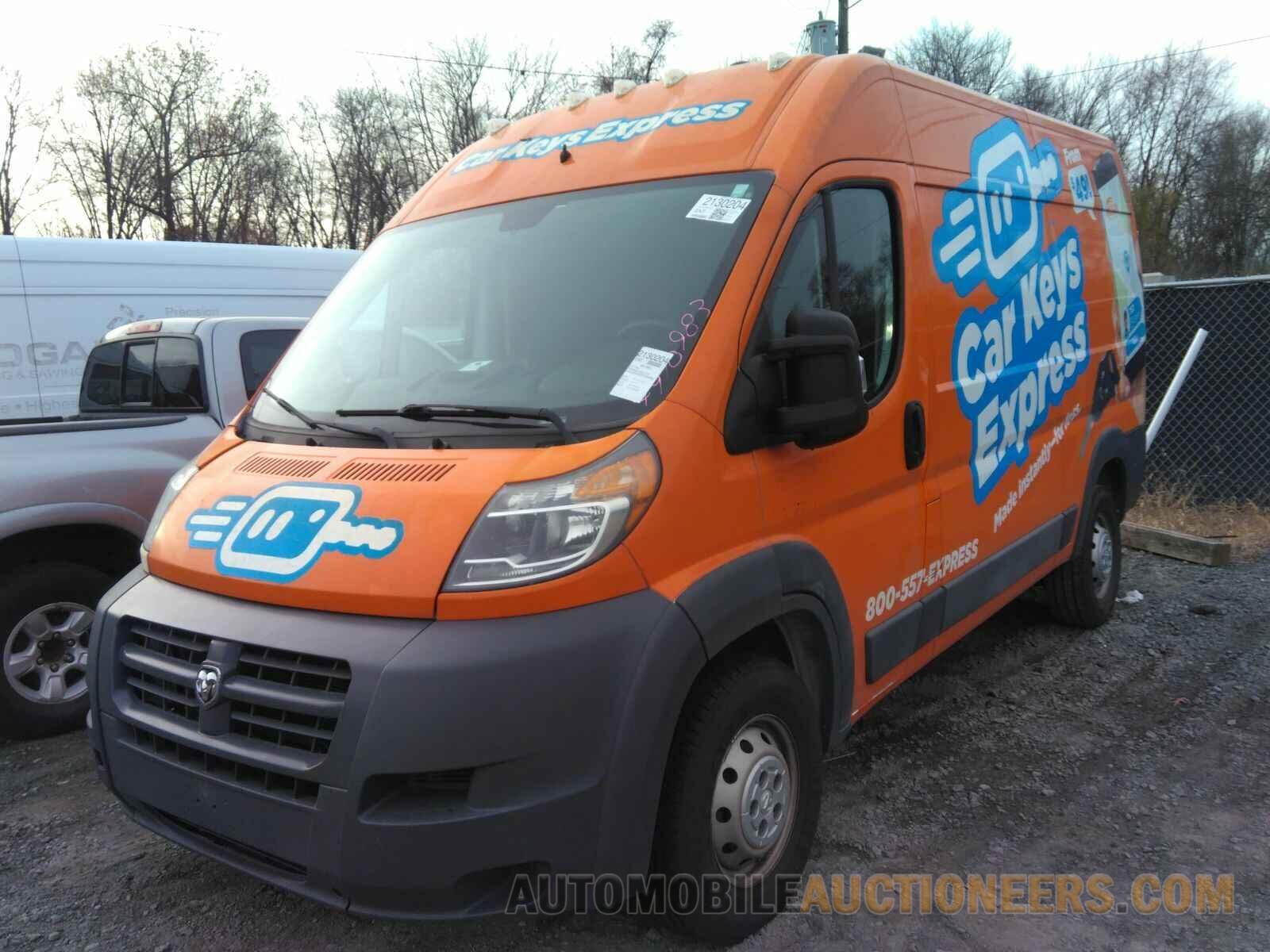 3C6TRVBG7HE538280 Ram ProMaster Cargo Van 2017