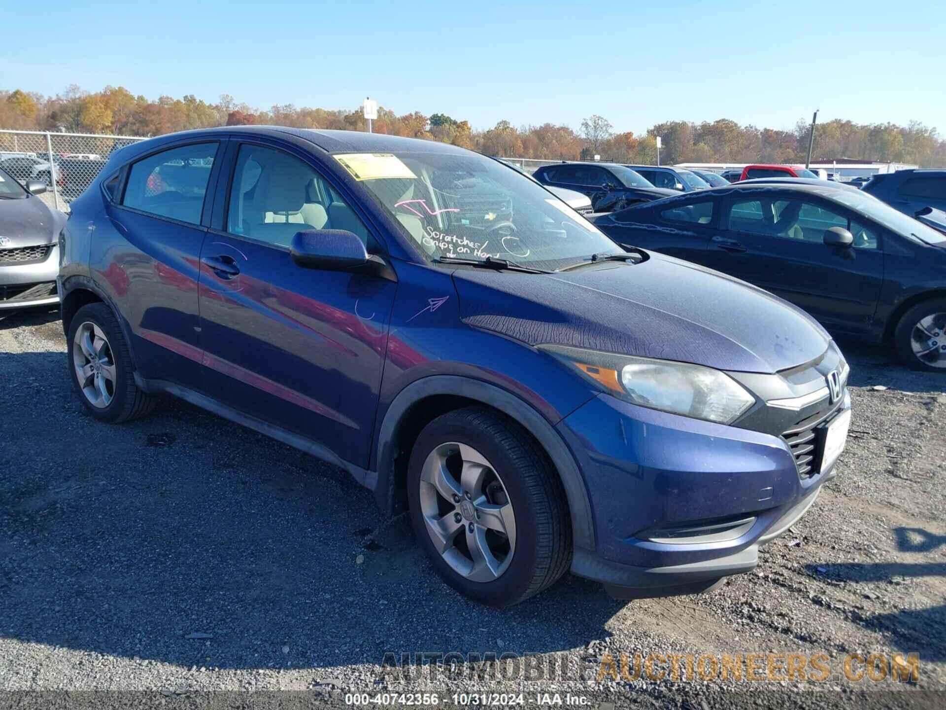 3CZRU5H33GM743213 HONDA HR-V 2016