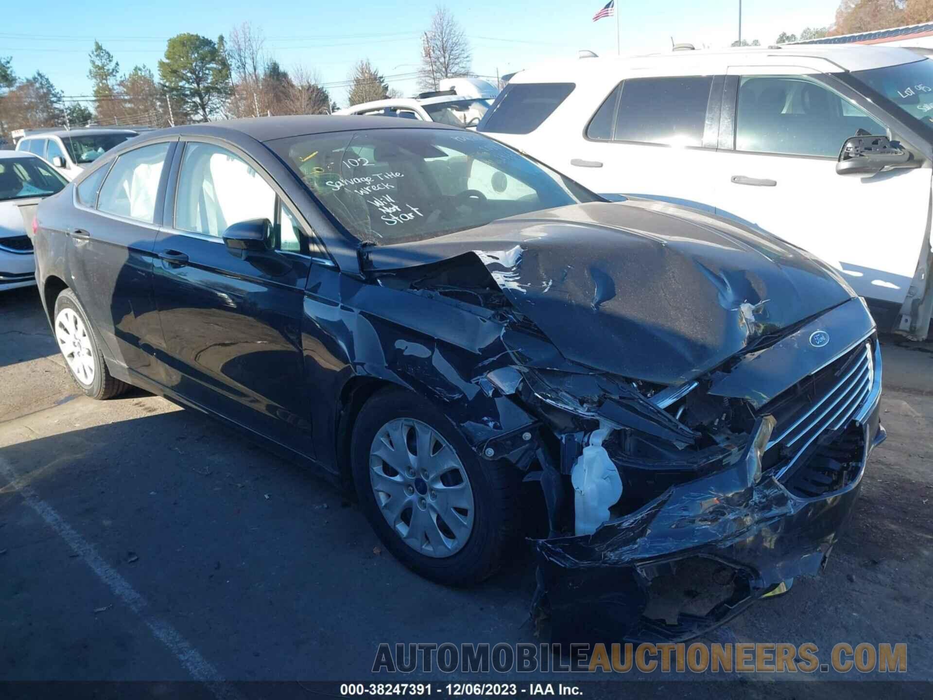 3FA6P0G77KR126907 FORD FUSION 2019