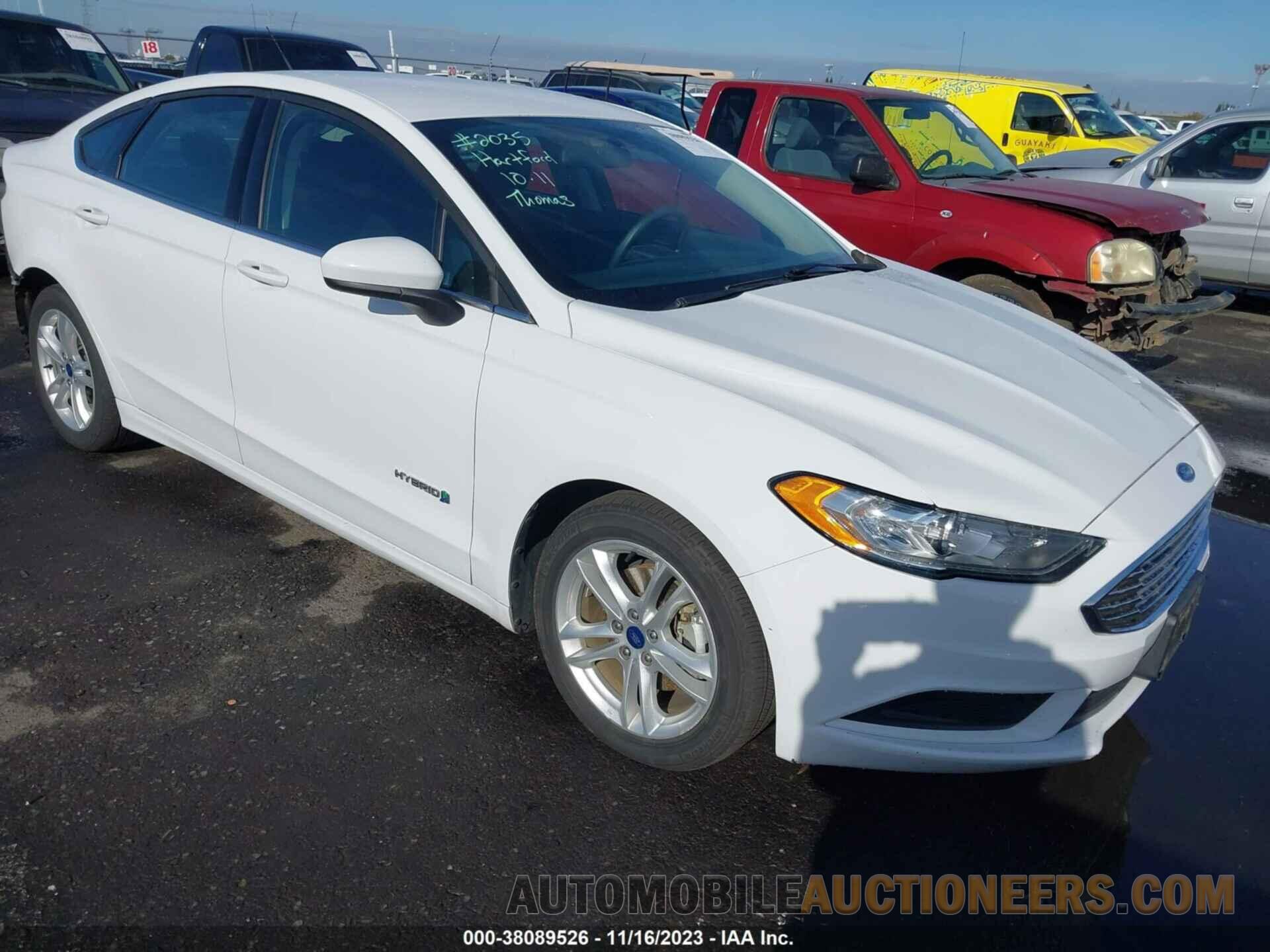 3FA6P0LU0JR111062 FORD FUSION HYBRID 2018