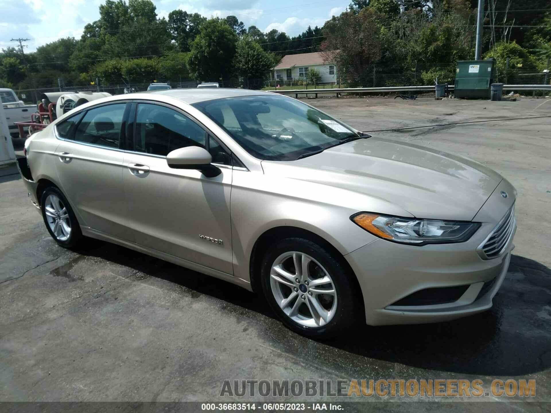 3FA6P0LU0JR200503 FORD FUSION HYBRID 2018