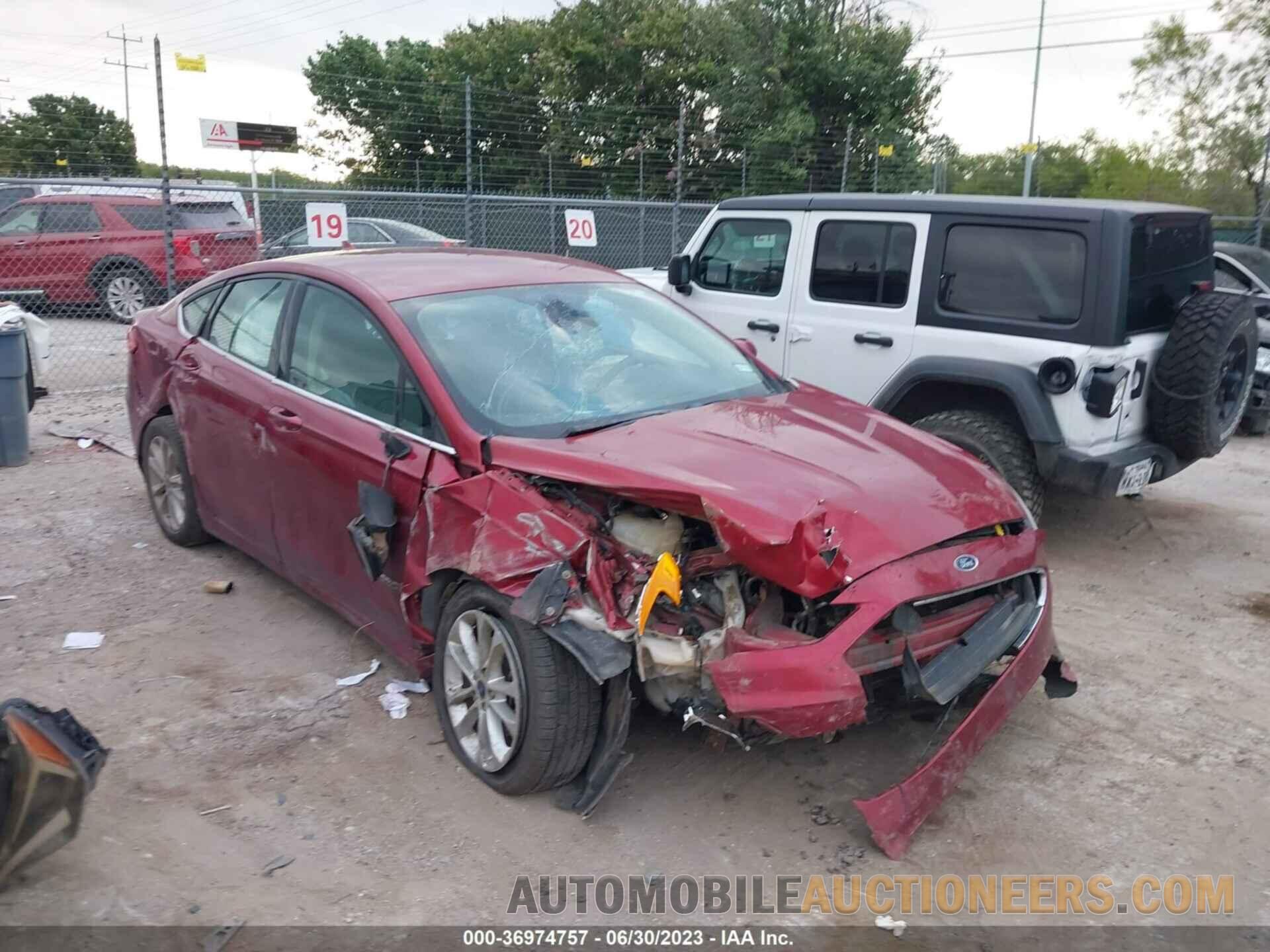 3FA6P0LU0KR222597 FORD FUSION HYBRID 2019