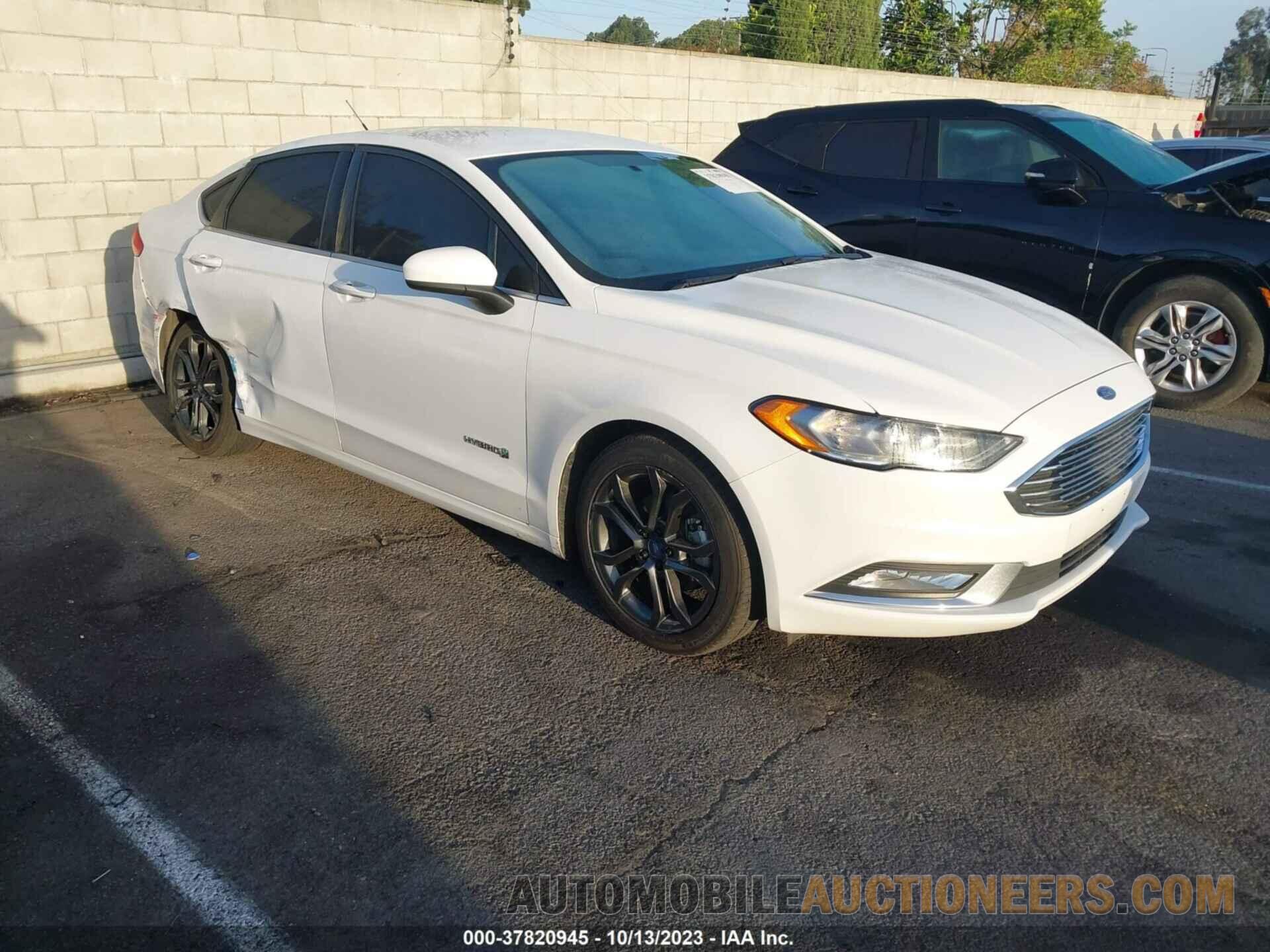 3FA6P0LU1JR143292 FORD FUSION HYBRID 2018