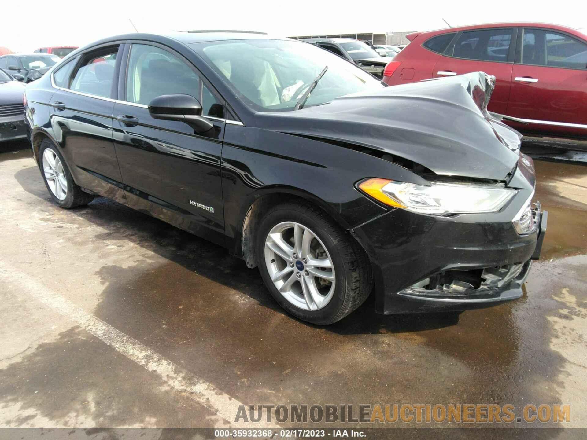 3FA6P0LU1JR197238 FORD FUSION HYBRID 2018