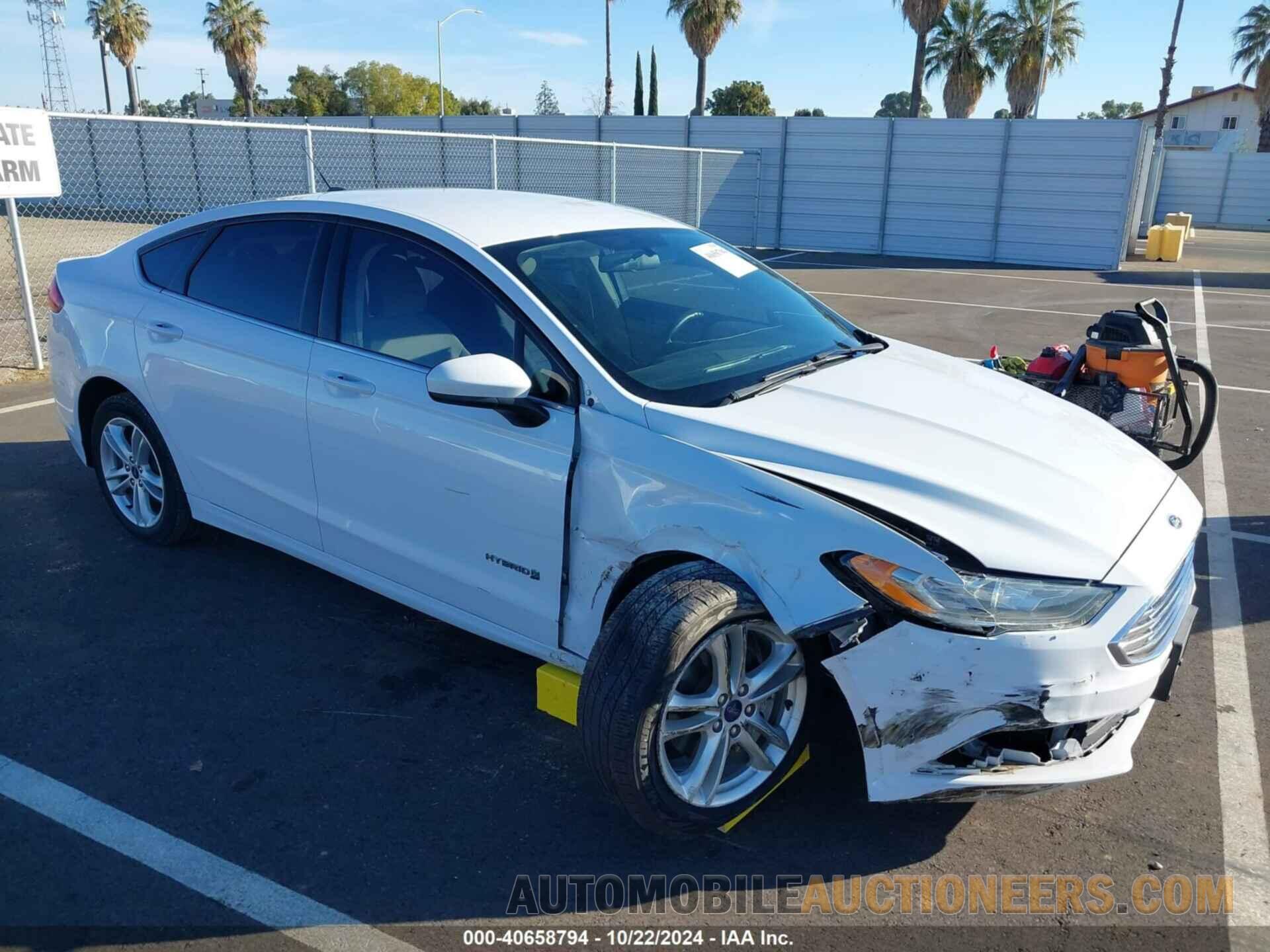 3FA6P0LU1JR262427 FORD FUSION HYBRID 2018