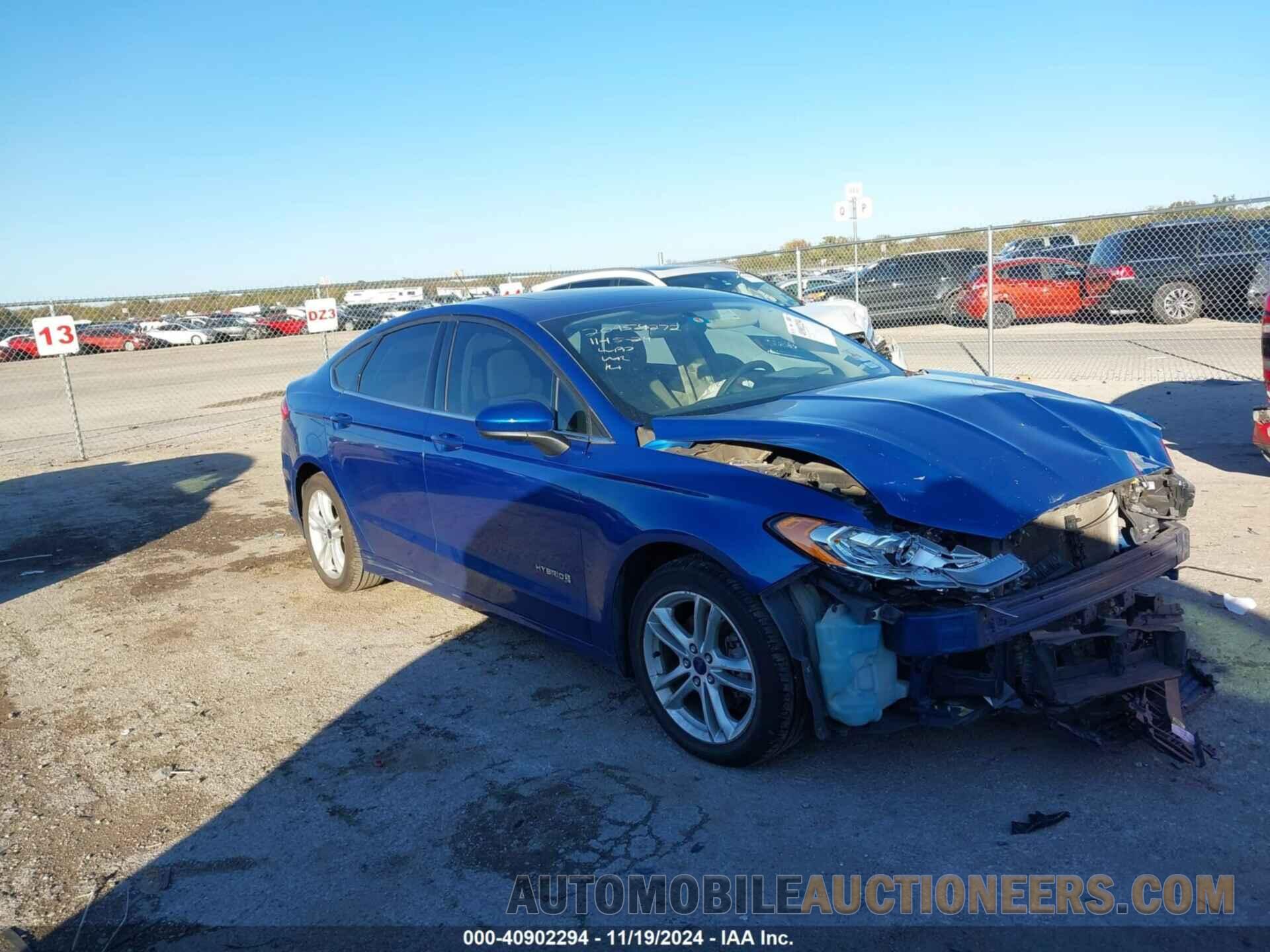 3FA6P0LU2JR102900 FORD FUSION HYBRID 2018