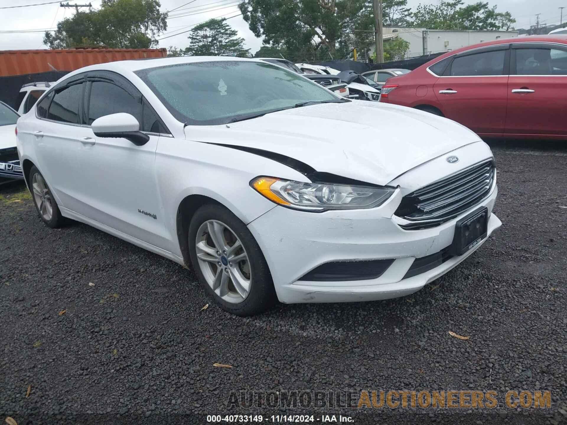 3FA6P0LU2JR116344 FORD FUSION HYBRID 2018