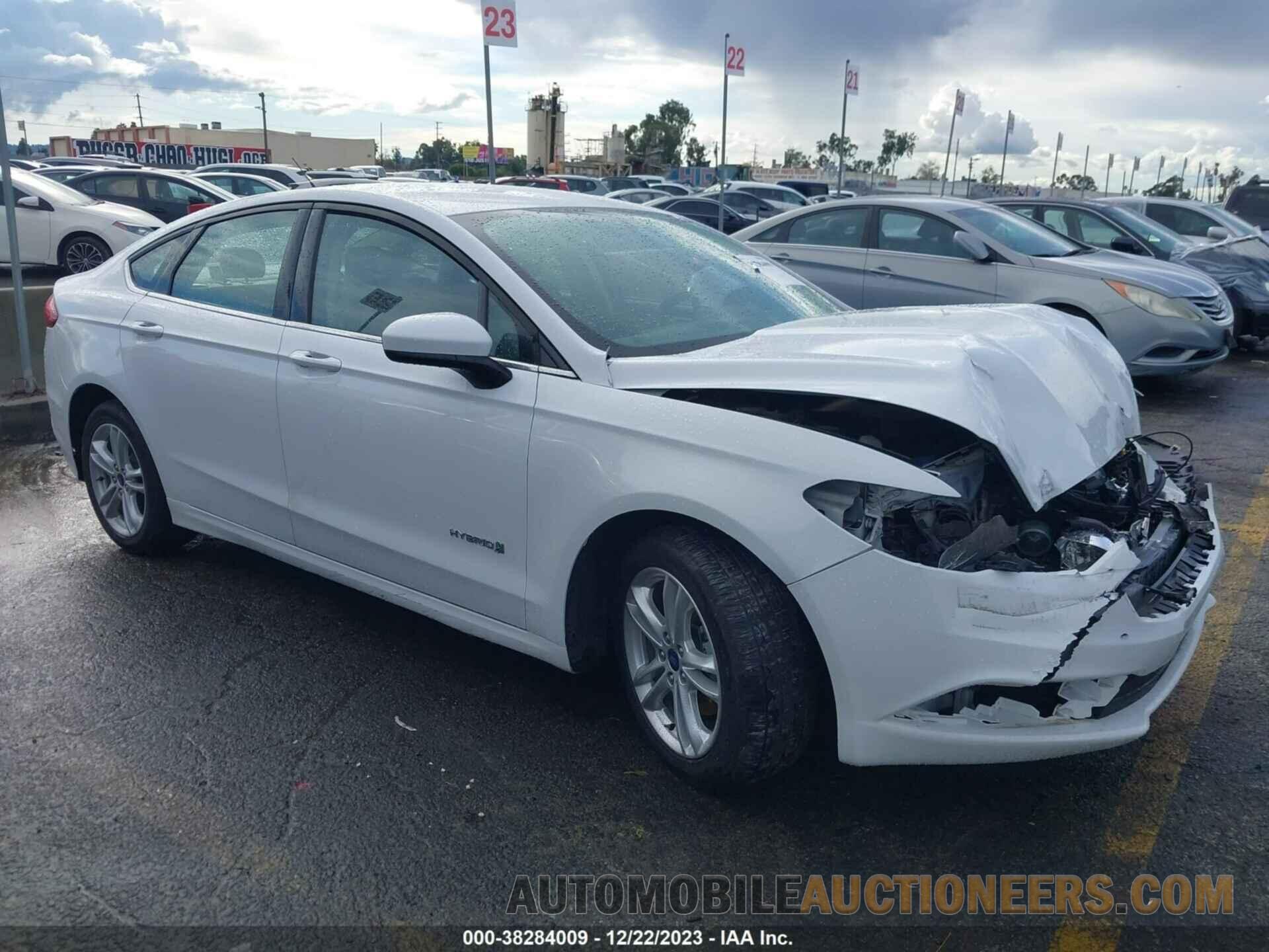 3FA6P0LU2JR193912 FORD FUSION HYBRID 2018