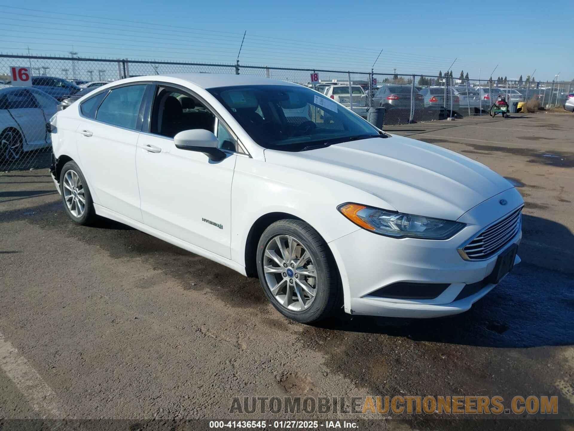 3FA6P0LU3HR355170 FORD FUSION HYBRID 2017