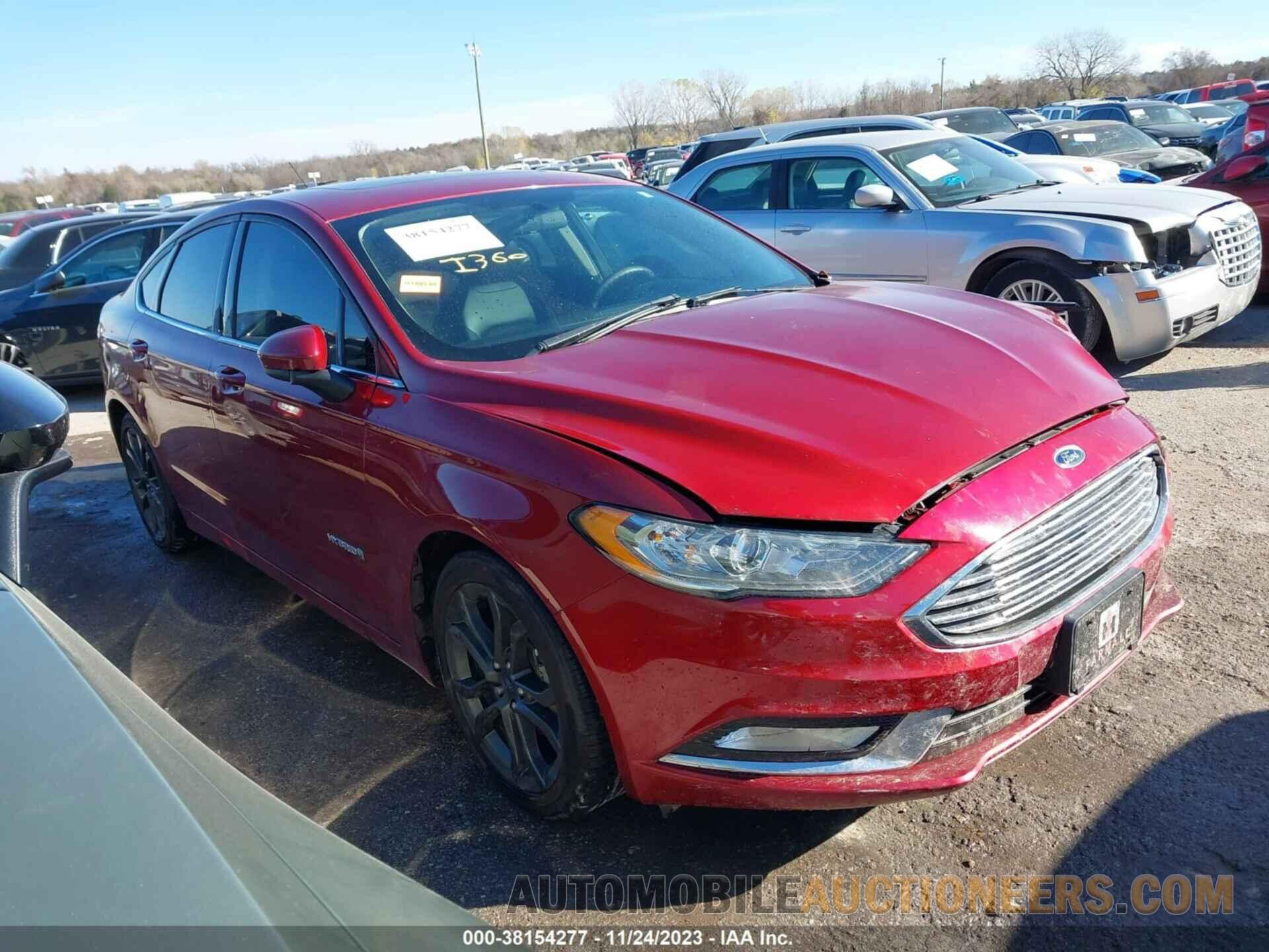 3FA6P0LU3JR158358 FORD FUSION HYBRID 2018