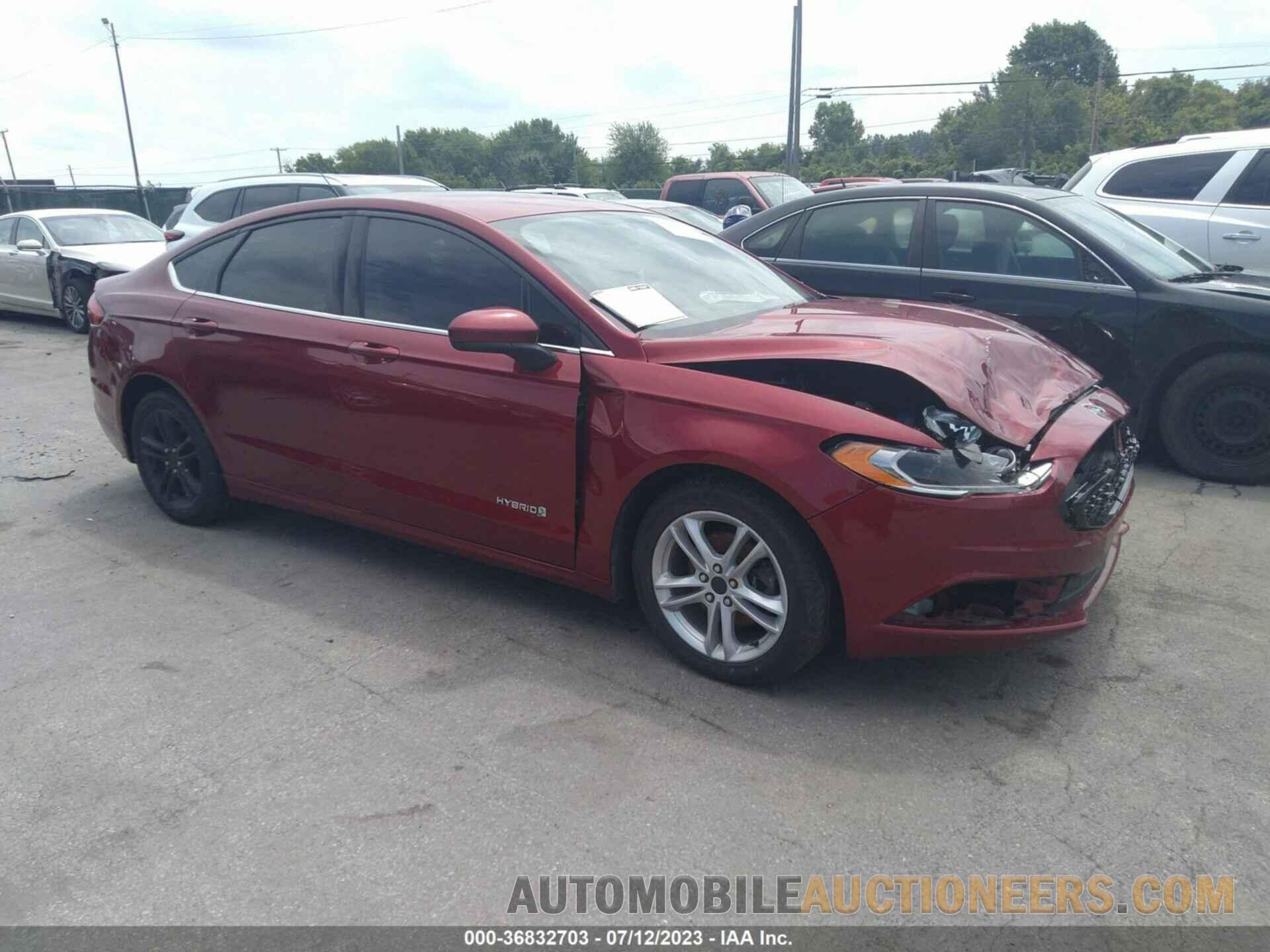 3FA6P0LU3JR172700 FORD FUSION HYBRID 2018