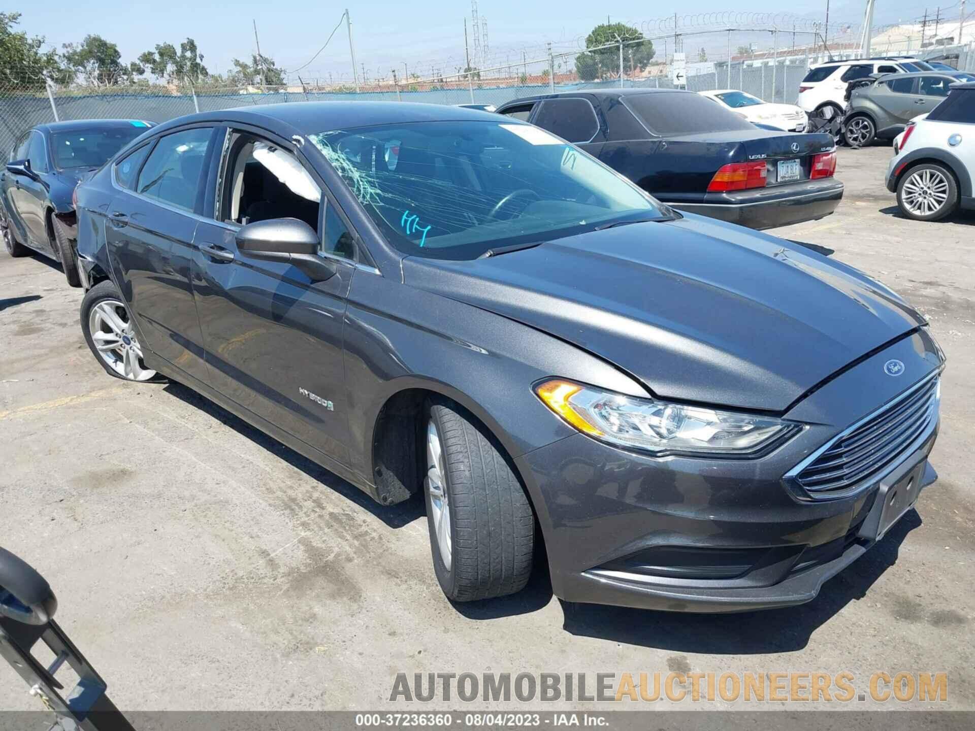 3FA6P0LU3JR211625 FORD FUSION HYBRID 2018