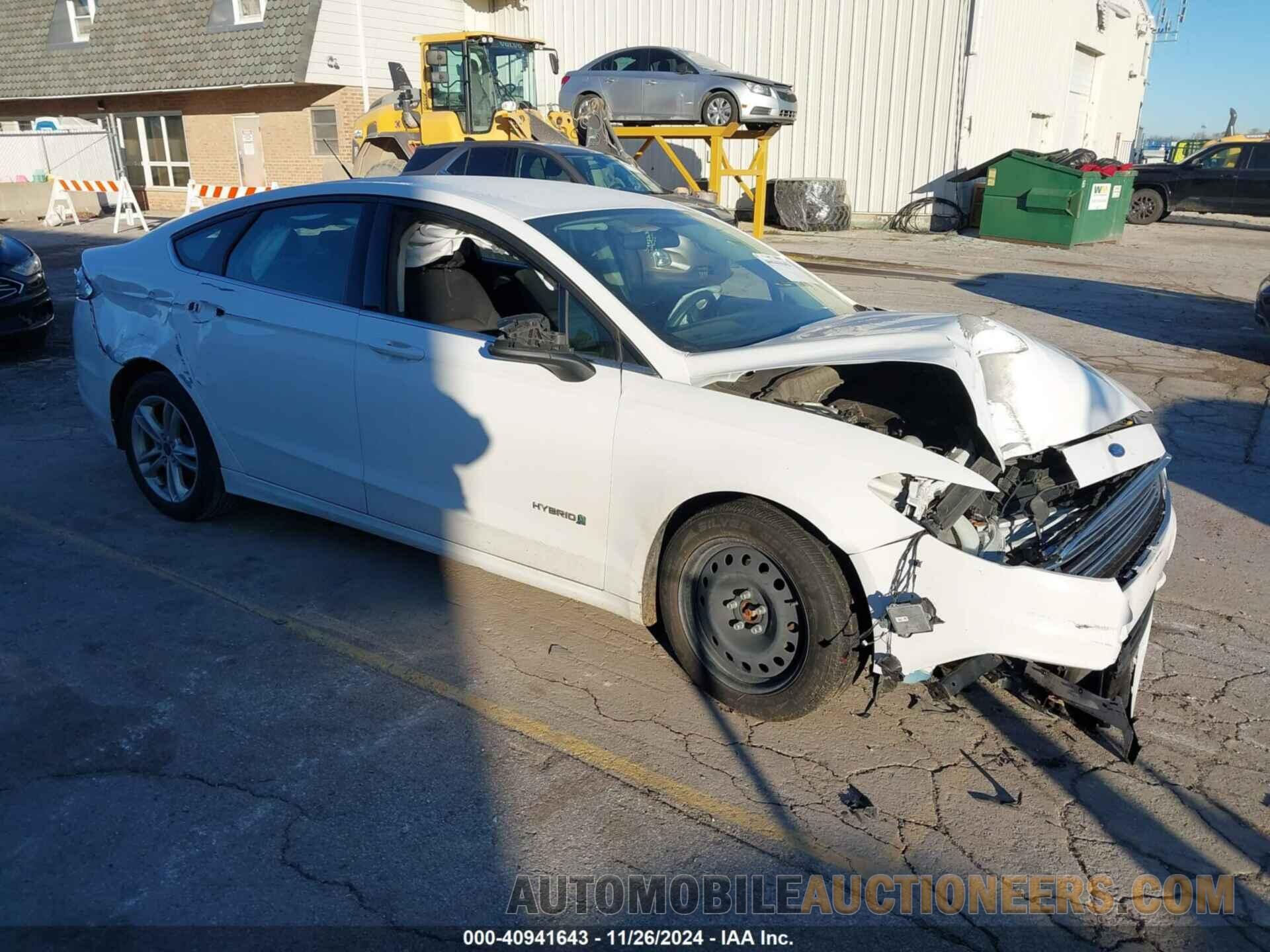 3FA6P0LU4JR153542 FORD FUSION HYBRID 2018