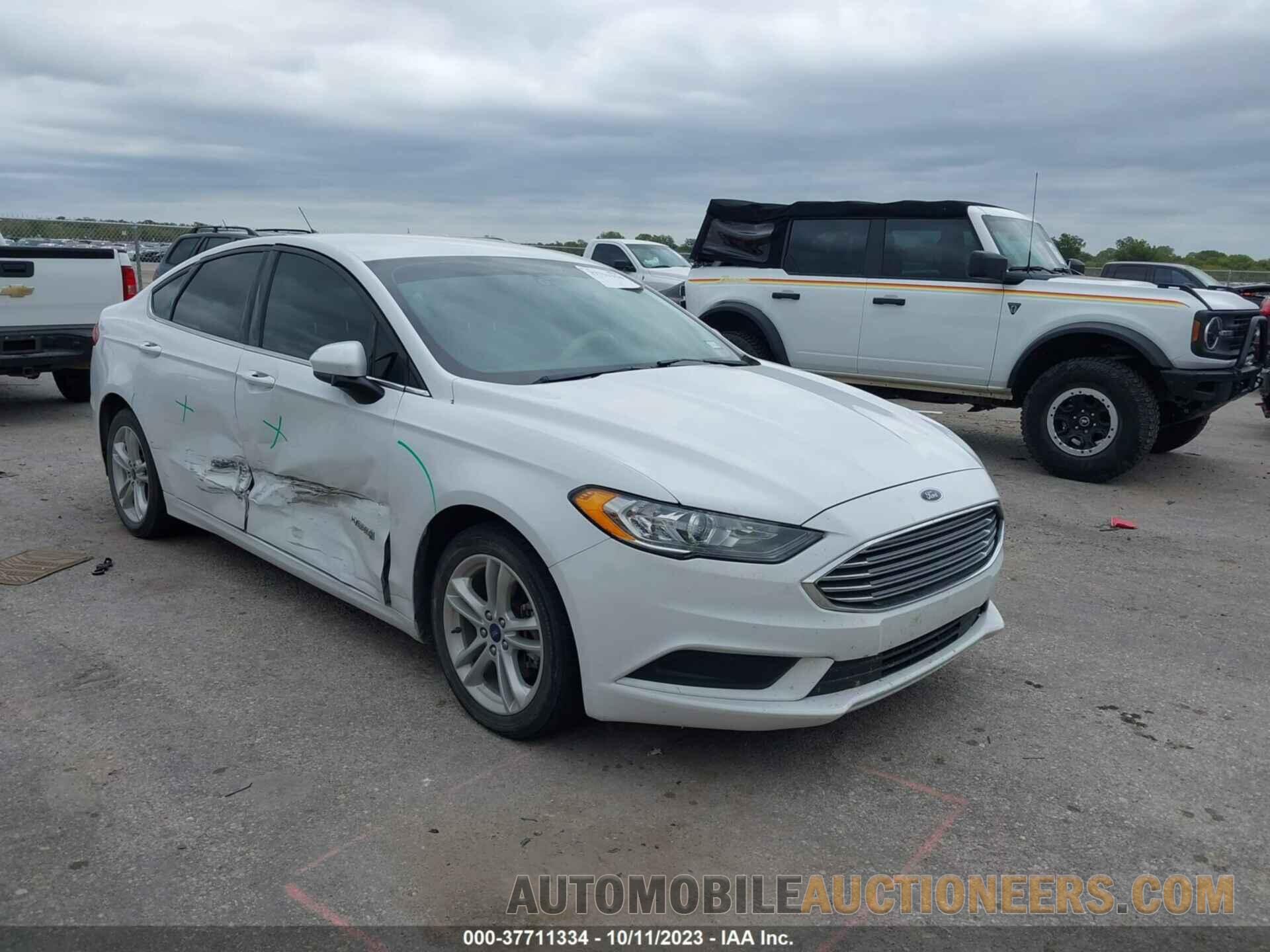 3FA6P0LU4JR177694 FORD FUSION HYBRID 2018