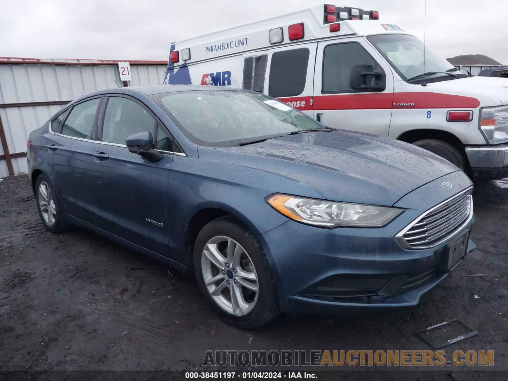 3FA6P0LU5JR163223 FORD FUSION HYBRID 2018