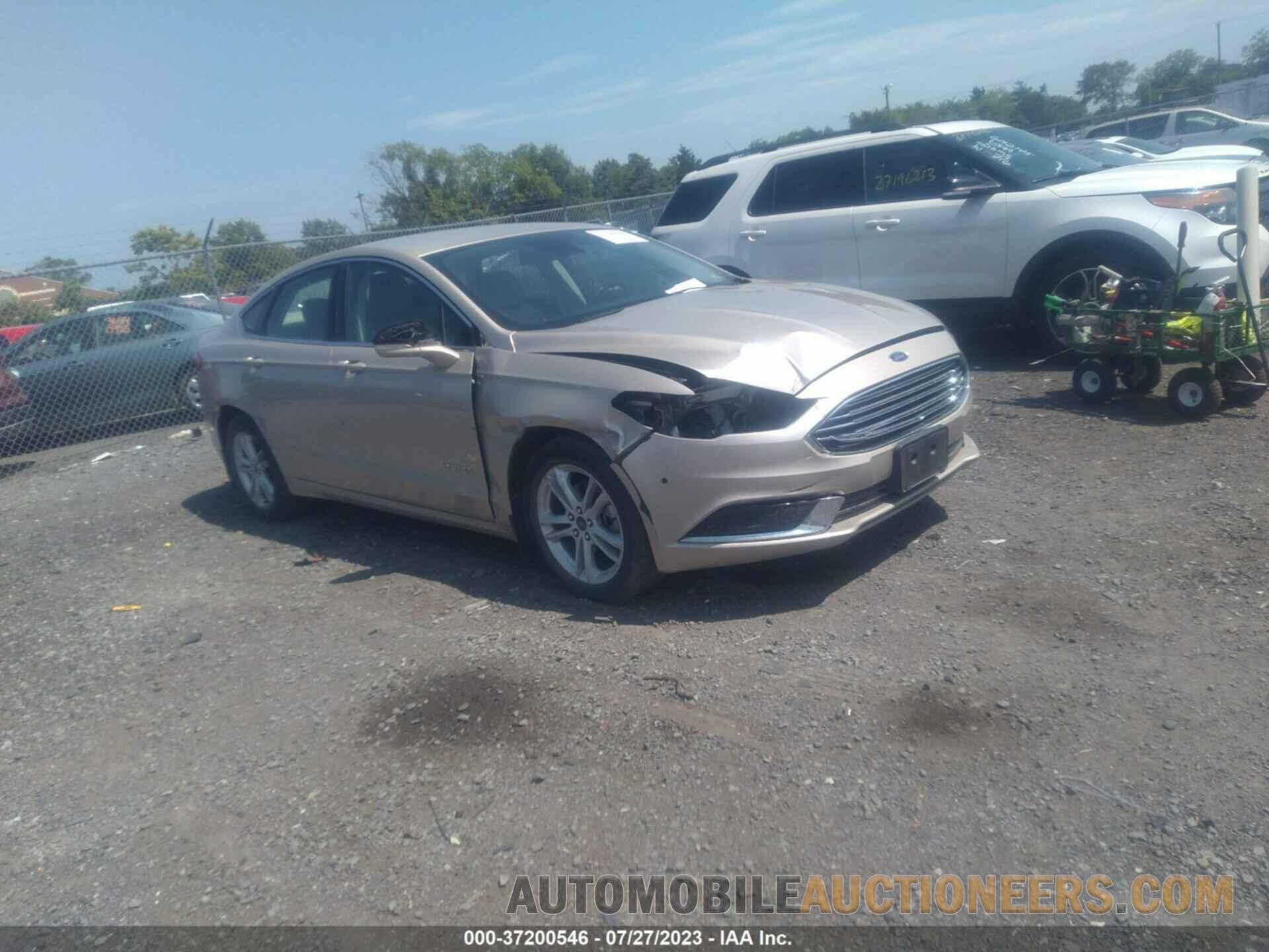 3FA6P0LU5JR179406 FORD FUSION HYBRID 2018