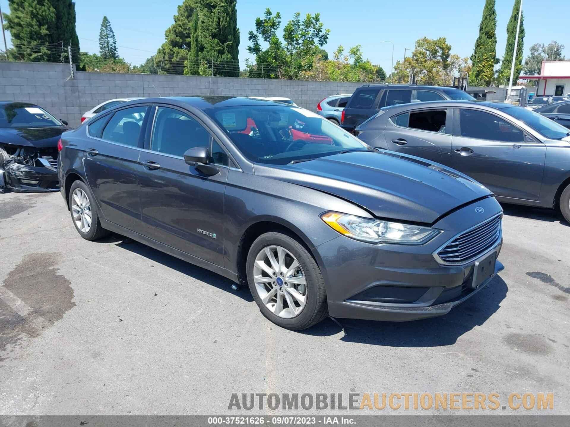 3FA6P0LU6JR173100 FORD FUSION HYBRID 2018