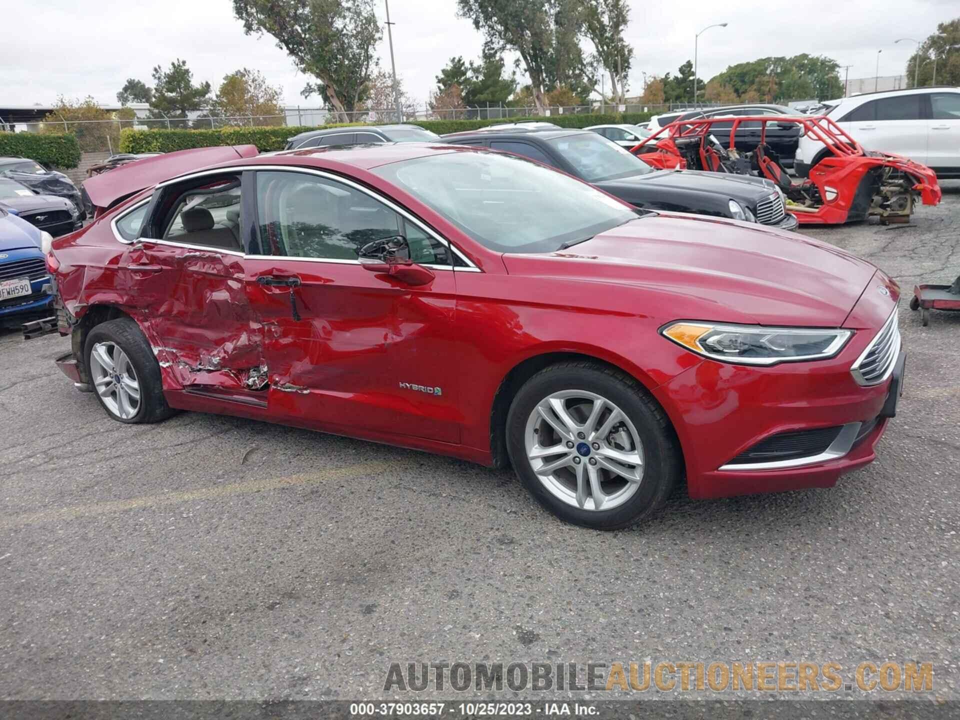 3FA6P0LU6JR214020 FORD FUSION HYBRID 2018