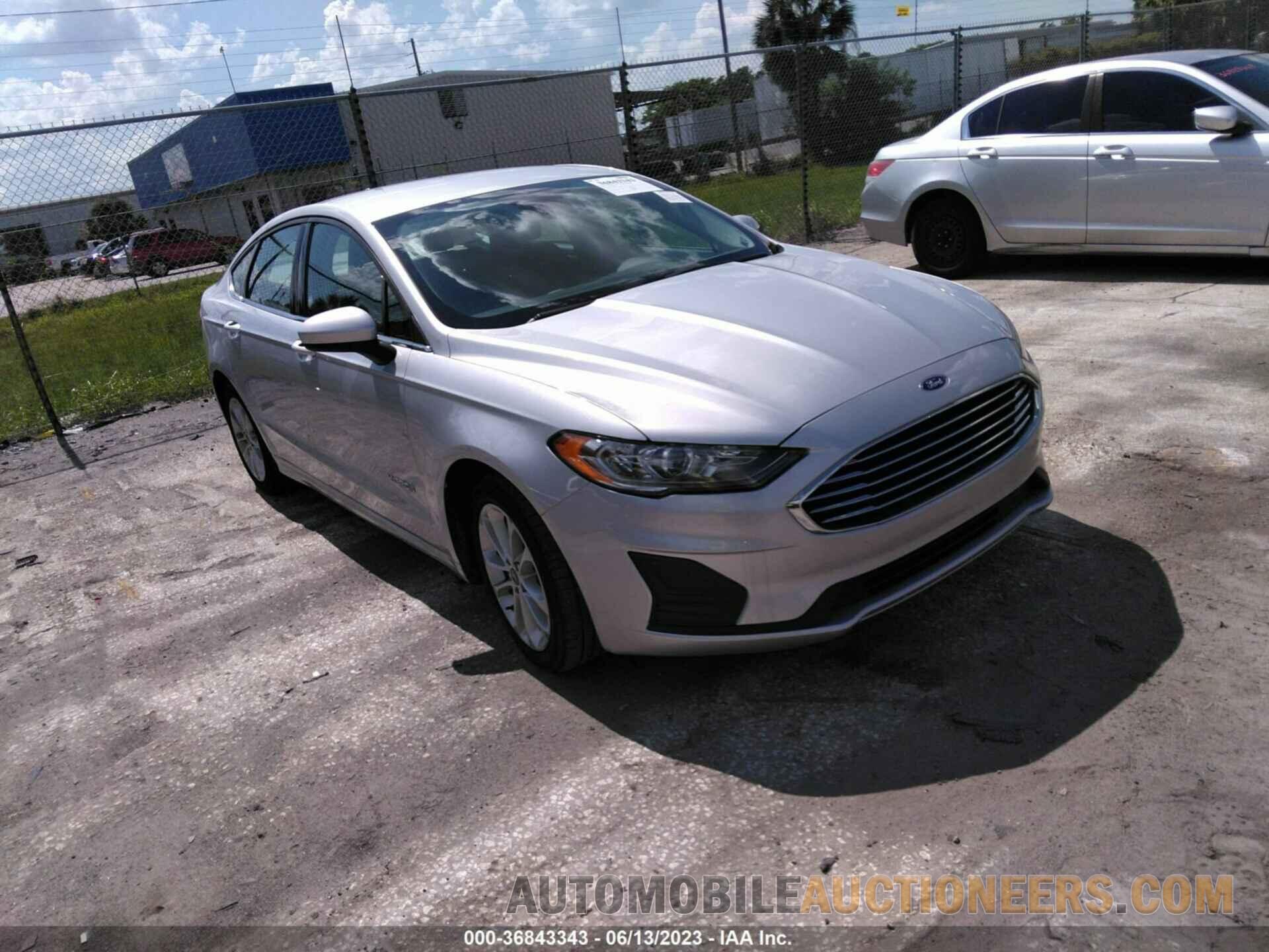 3FA6P0LU6KR168464 FORD FUSION HYBRID 2019